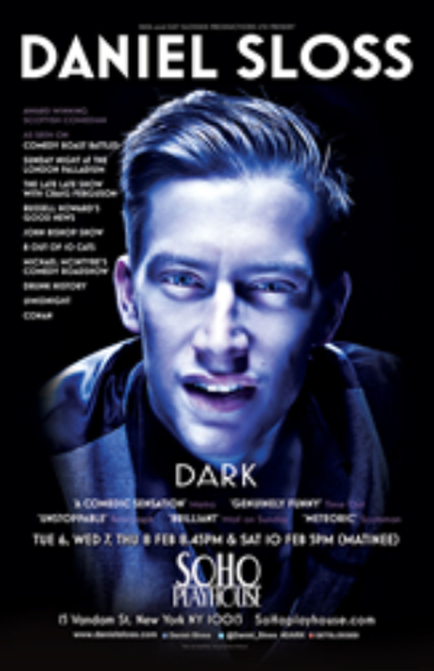 Scottish Comedian Daniel Sloss presents His Award-Winning One Man Show DARK  Image