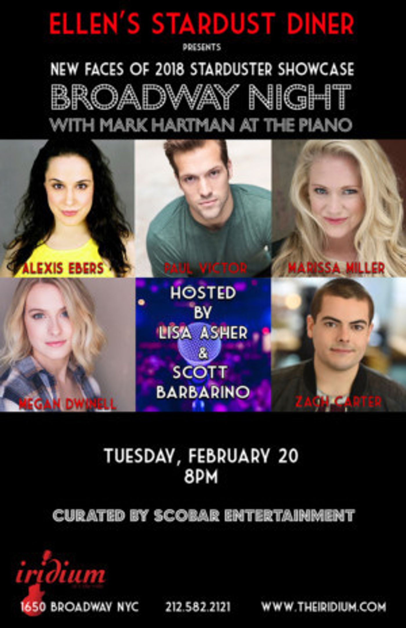 Ellen's Stardust Diner Presents 'The New Faces Of 2018 Starduster Showcase'  Image