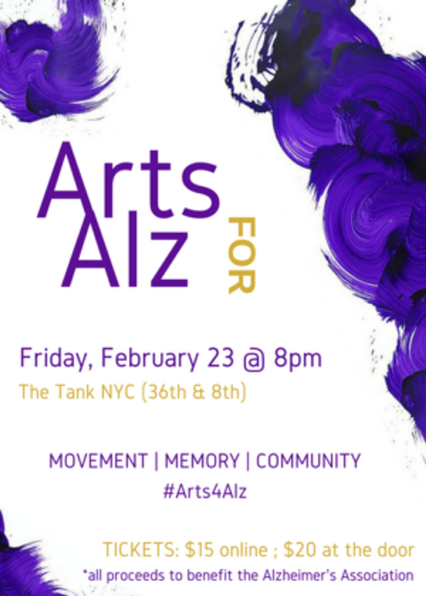 NYC Dance Performance To Benefit The Alzheimer's Association  Image