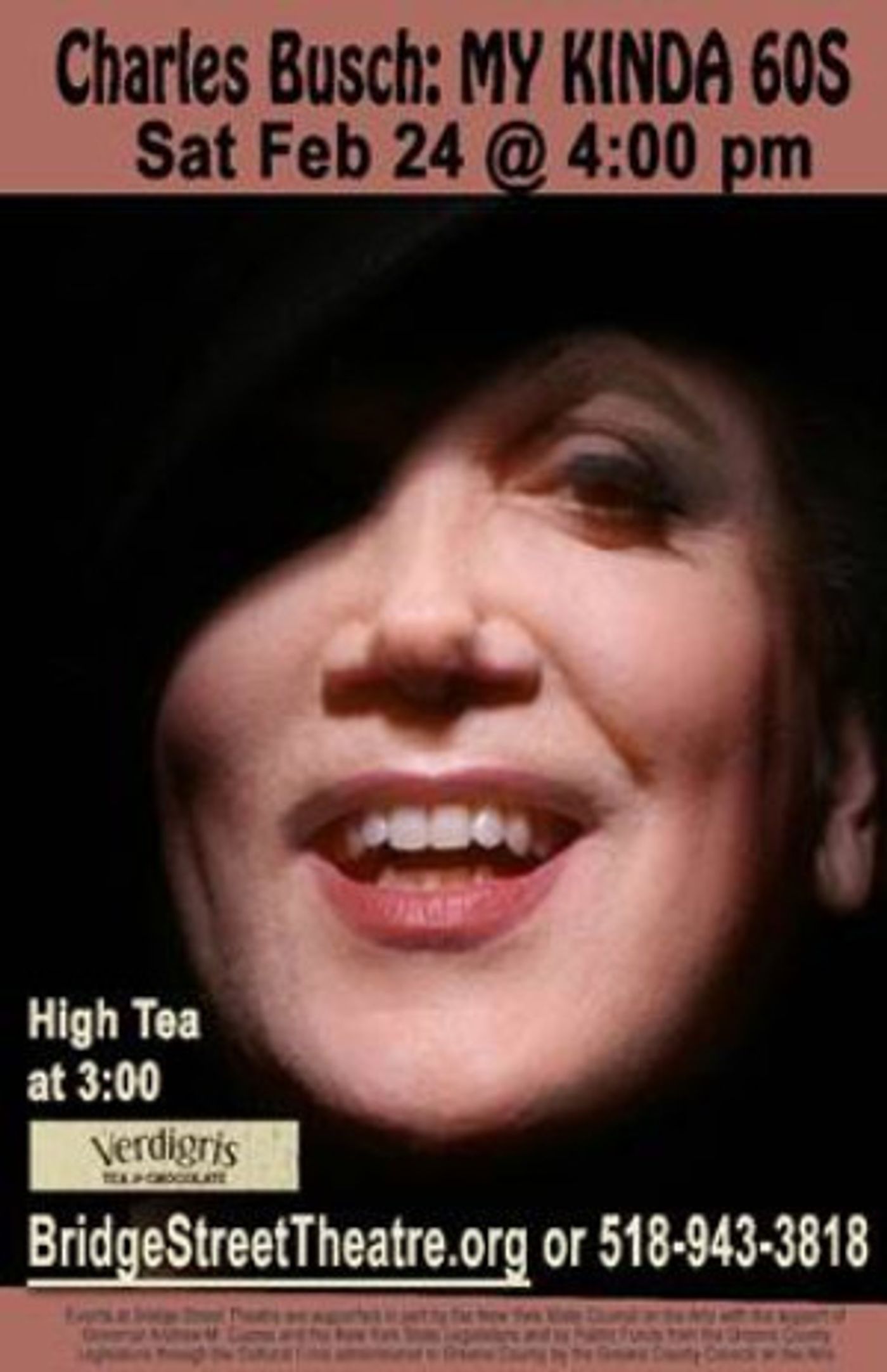 Bridge Street Theatre Presents A Benefit Performance Of Charles Busch: MY KINDA 60S  Image