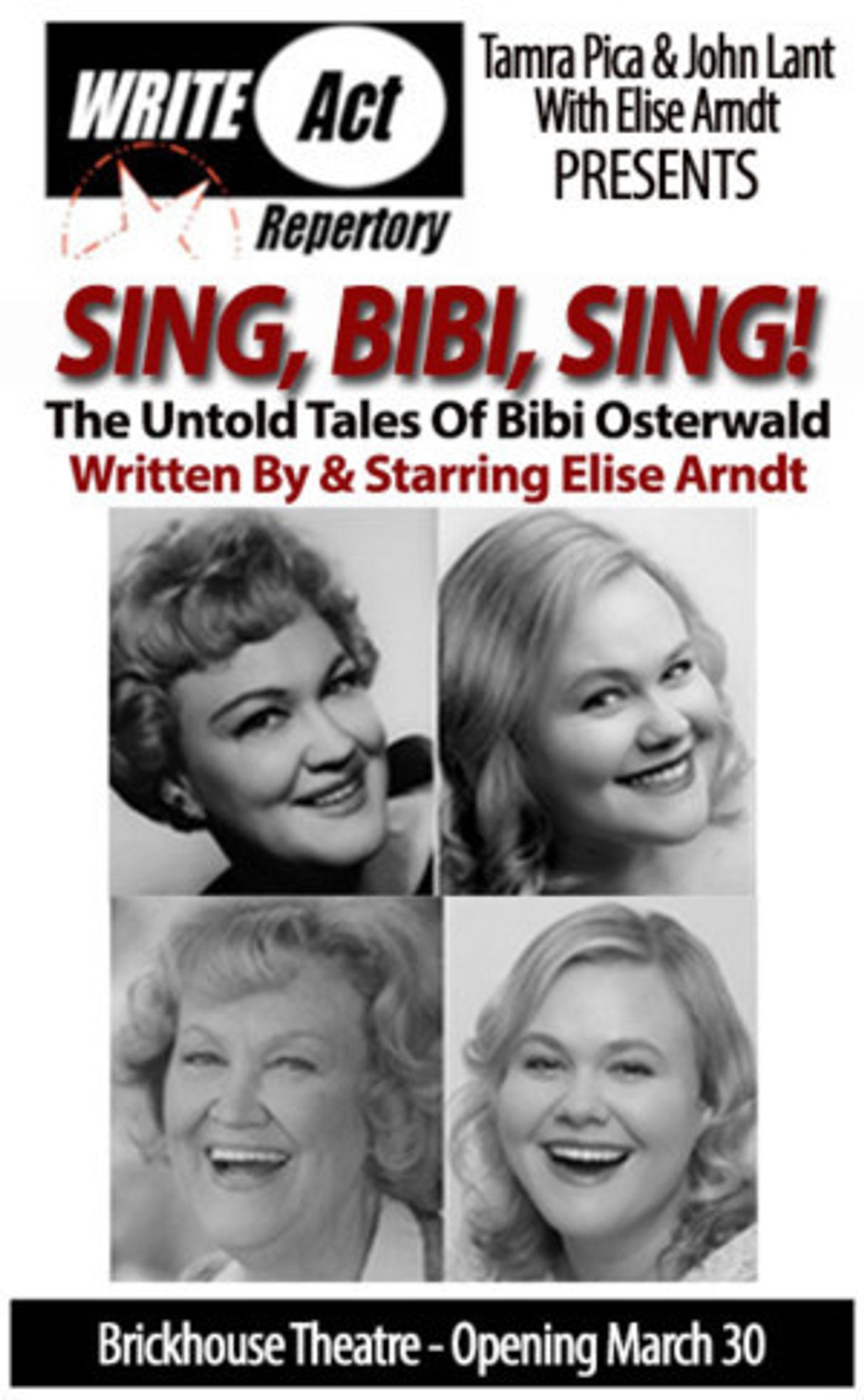West Coast Premiere Of SING, BIBI, SING Opens March 30 at Write Act Rep Brickhouse Theatre  Image