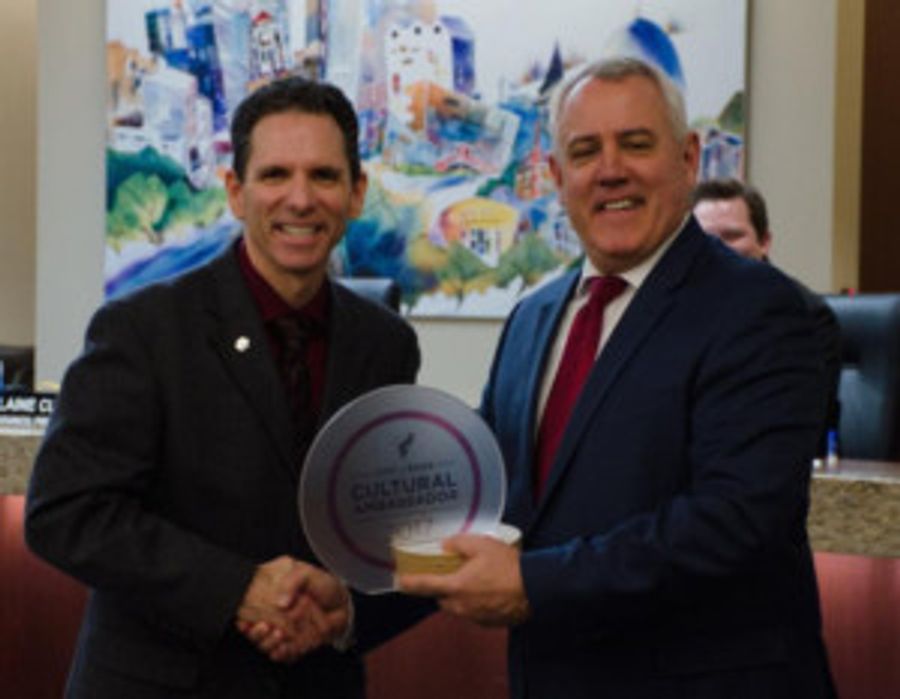 Morrison Center Named Cultural Ambassador For City Of Boise, Receives Award At City Hall With City Council Image
