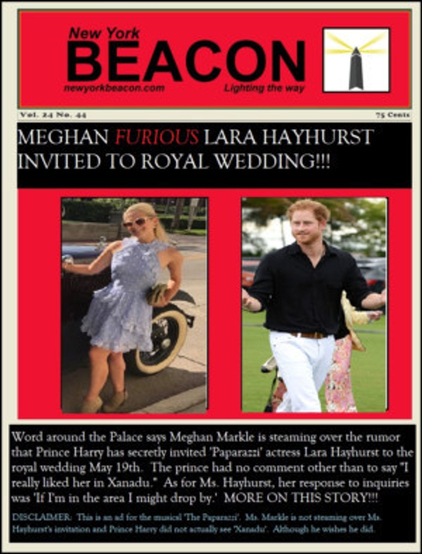 Algonquin Theater Productions Releases Unusual Marketing Strategy For THE PAPARAZZI  Image