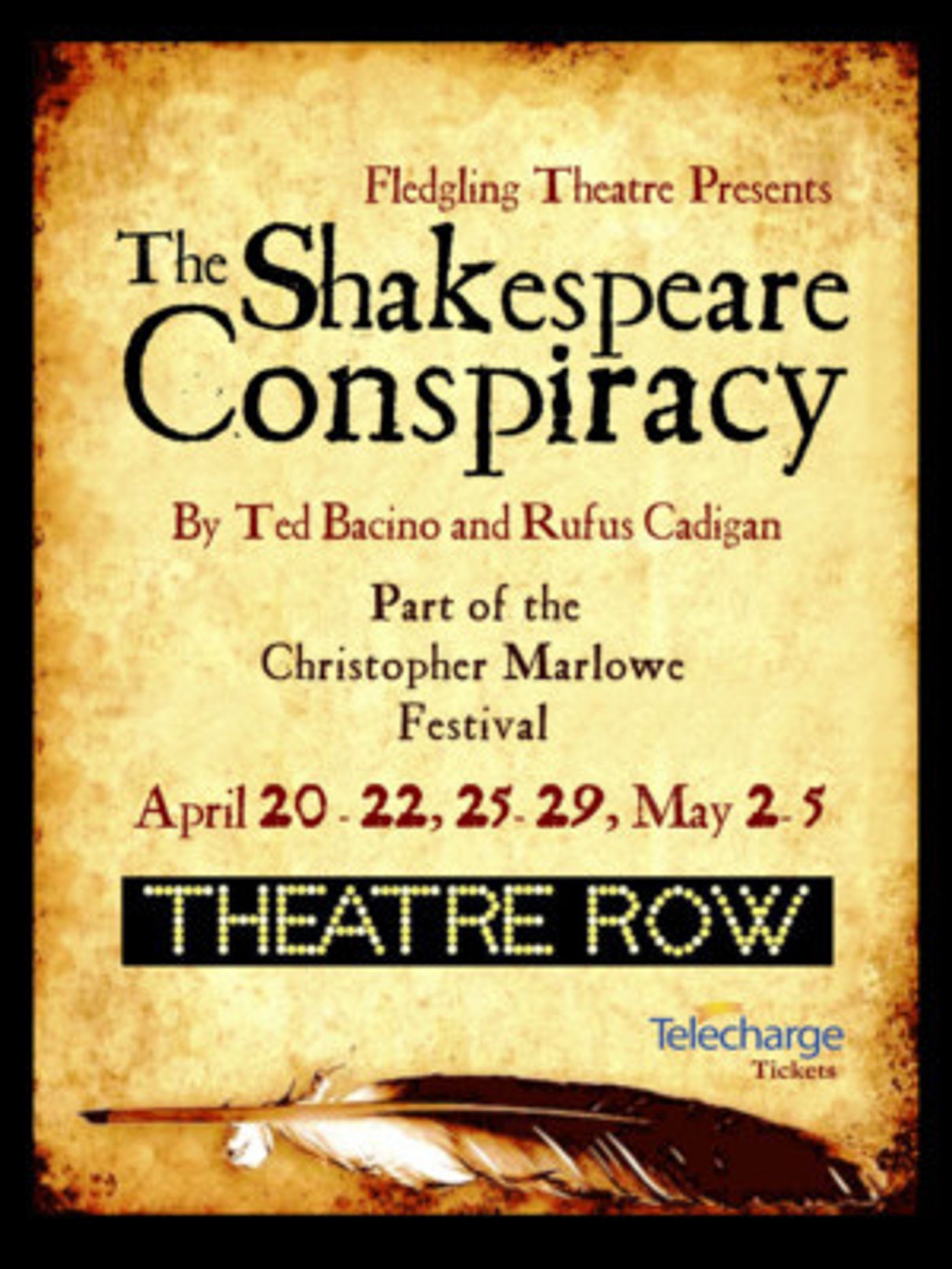 BATTLE OF THE BARDS: THE CHRISTOPHER MARLOWE FESTIVAL Comes to Theatre Row  Image