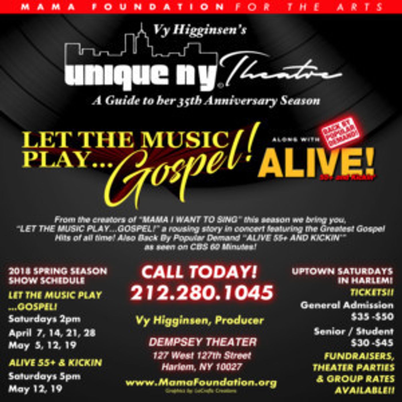 Mama Foundation Presents LET THE MUSIC PLAY...GOSPEL!  Image
