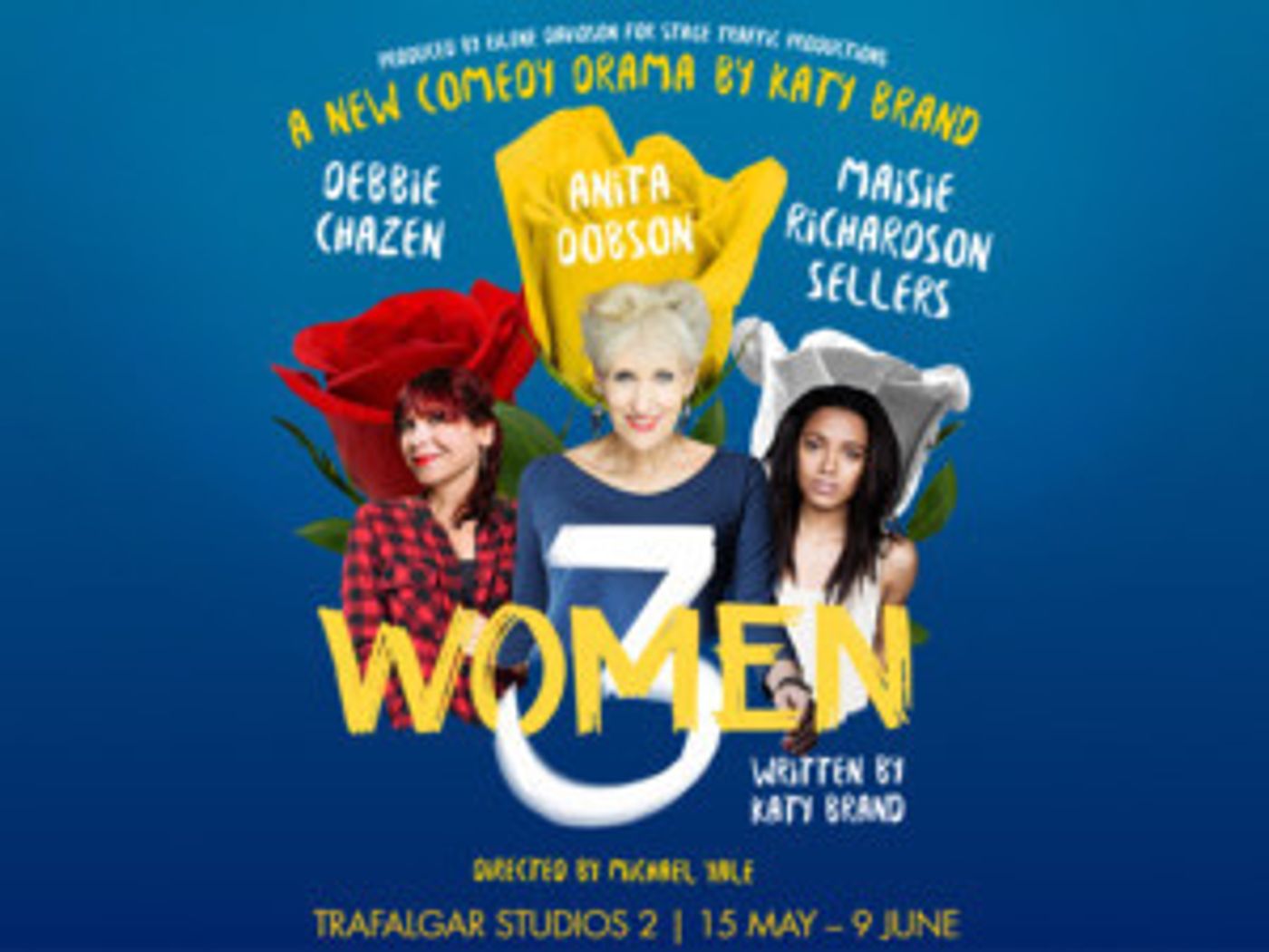 Critically Acclaimed Actress Anita Dobson Leads The Cast of Stage Traffic Productions' World Premiere Of 3WOMEN  Image