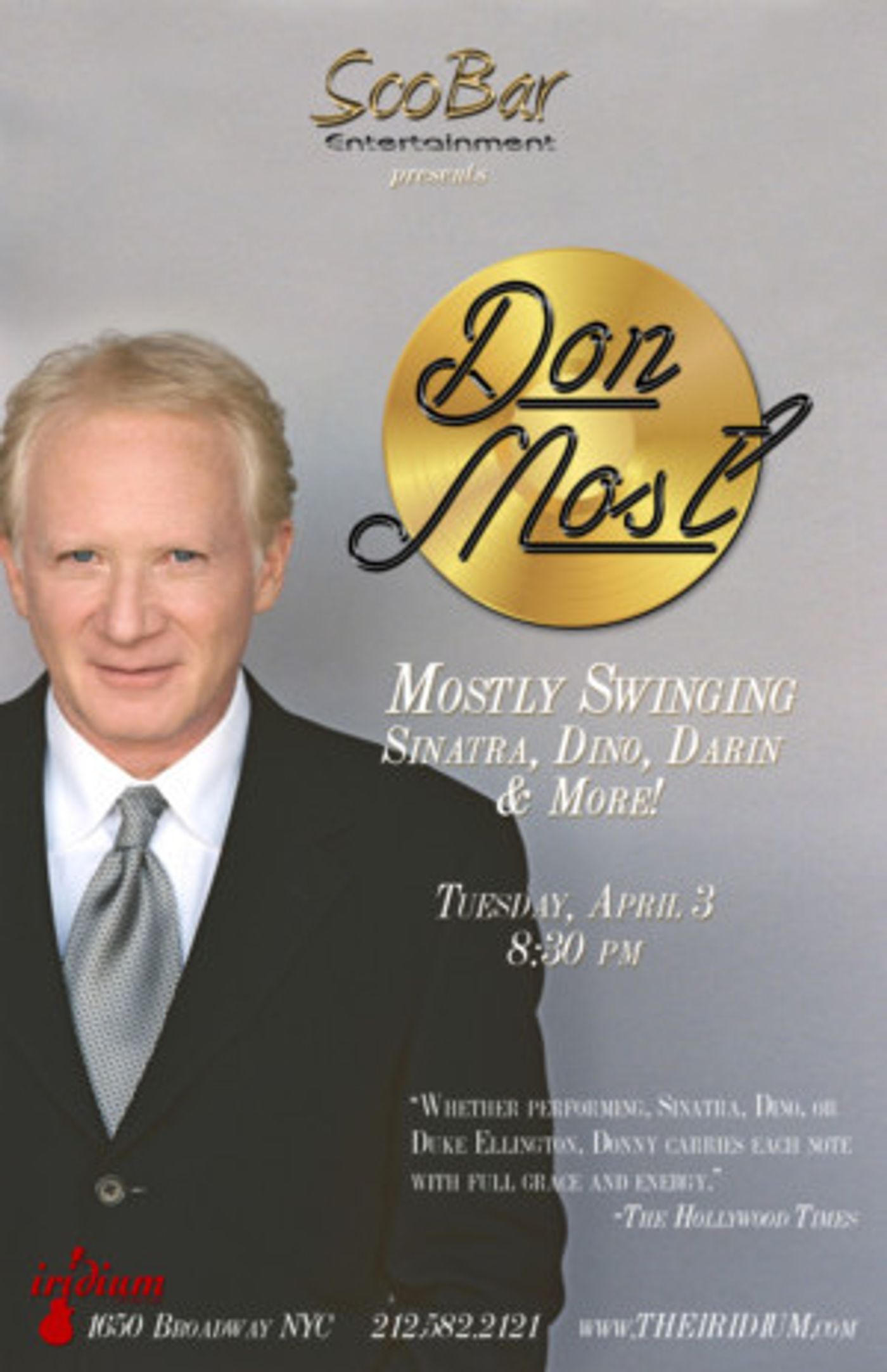 'Happy Days' Are Back At The Iridium As Don Most Returns For One Night Only!  Image