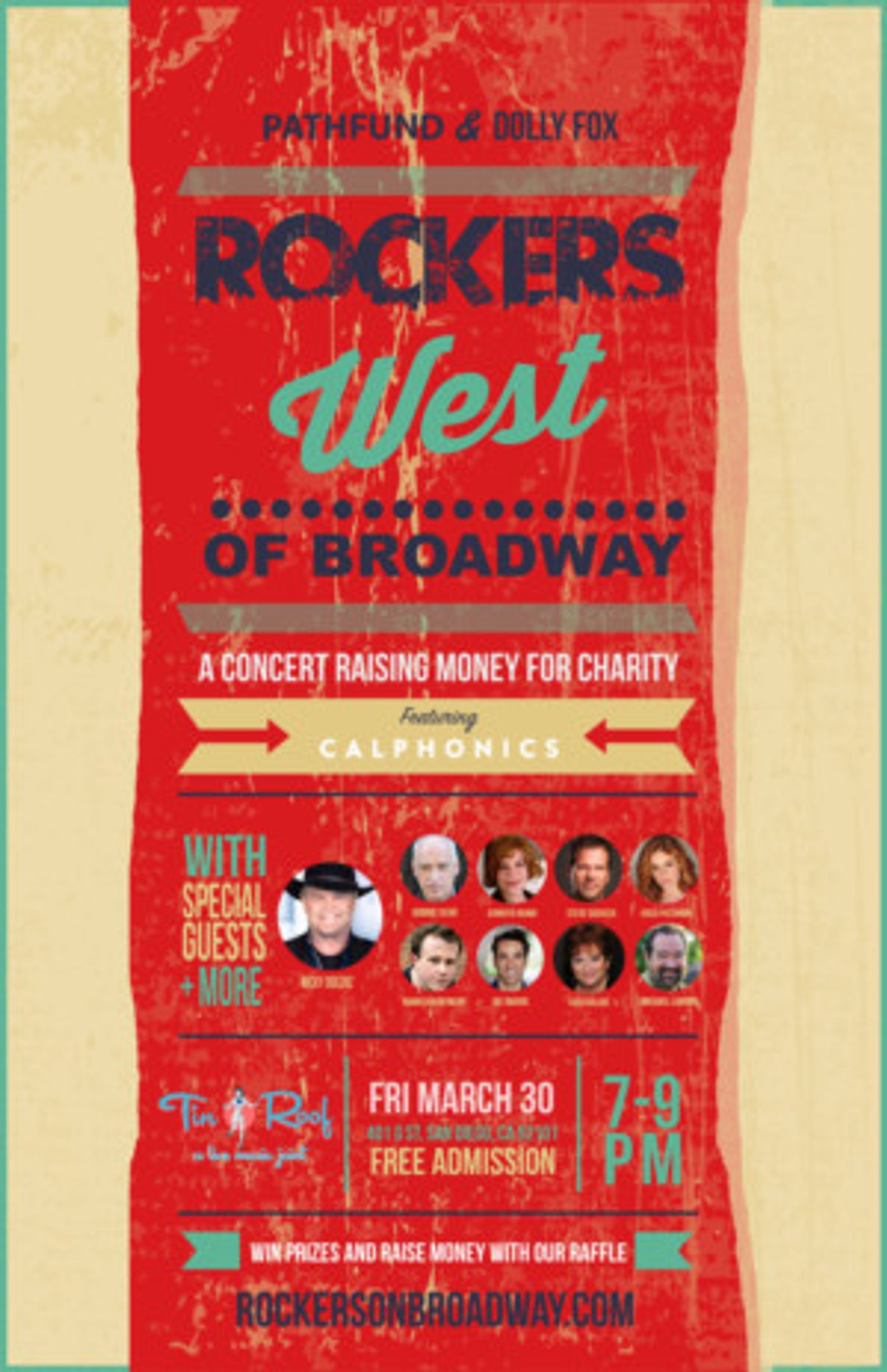 Full Lineup Announced for ROCKERS WEST OF BROADWAY  Image