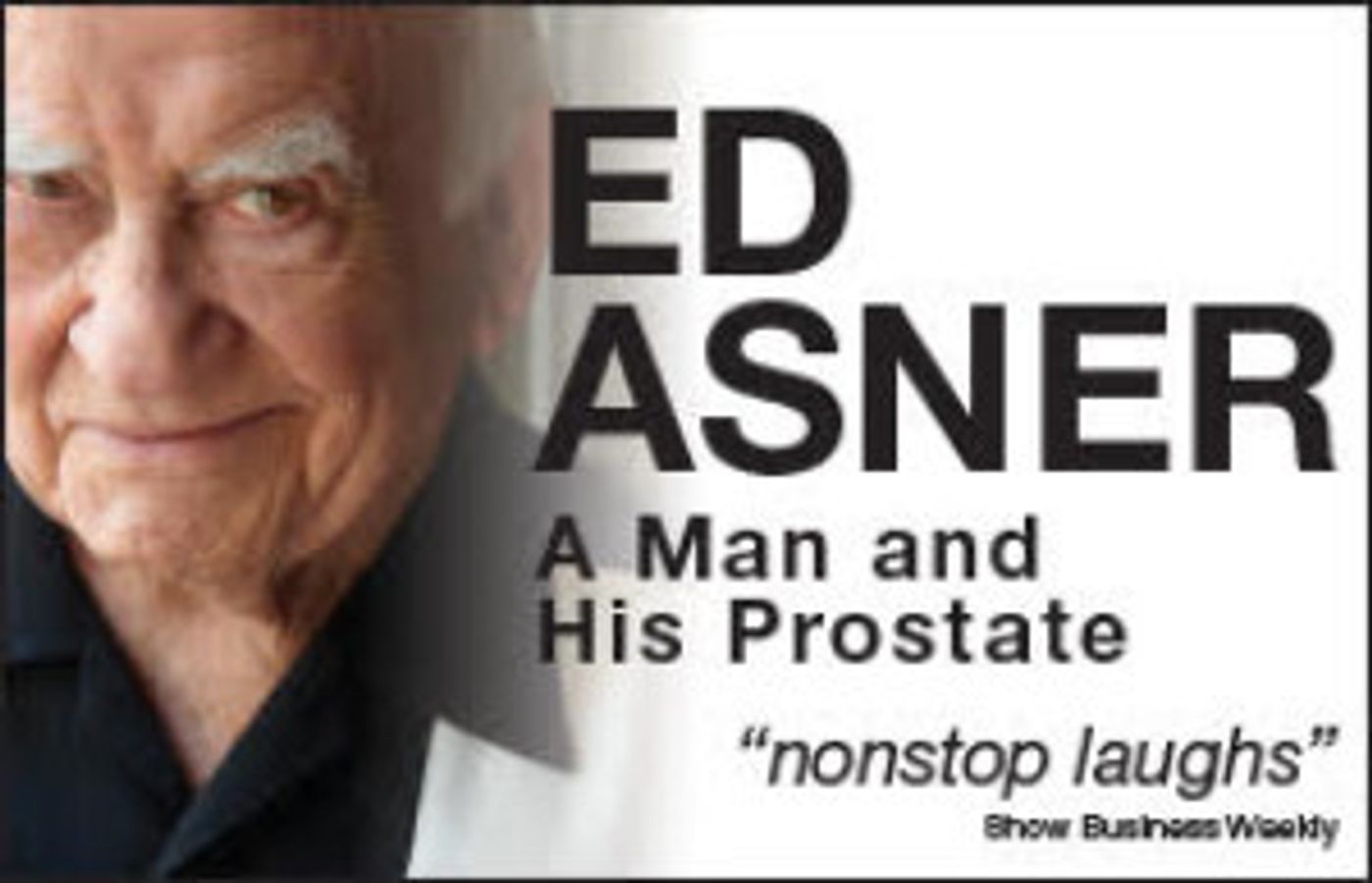 Ed Asner Brings A MAN AND HIS PROSTATE to Vancouver  Image