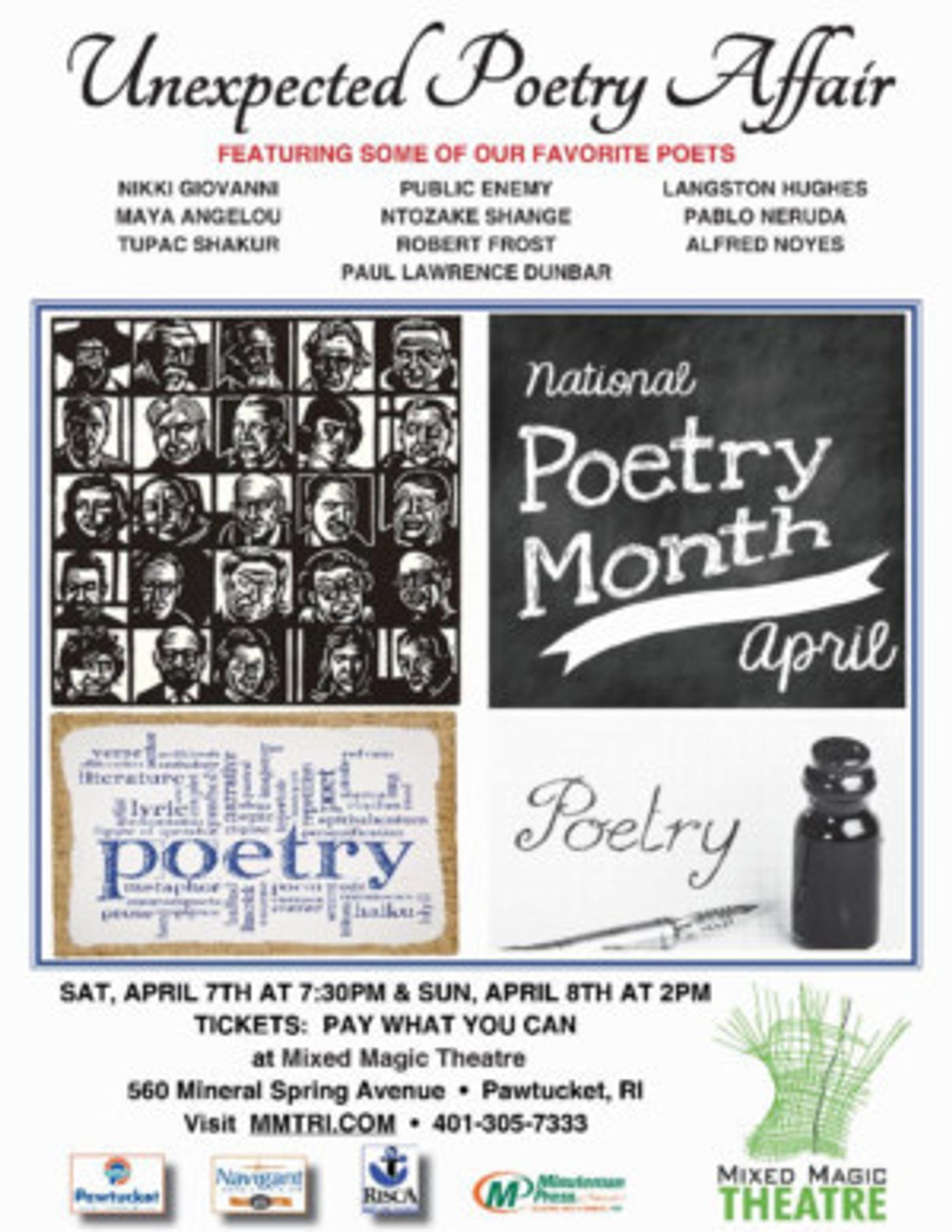 MMT Kicks Off National Poetry Month with UNEXPECTED POETRY AFFAIR  Image