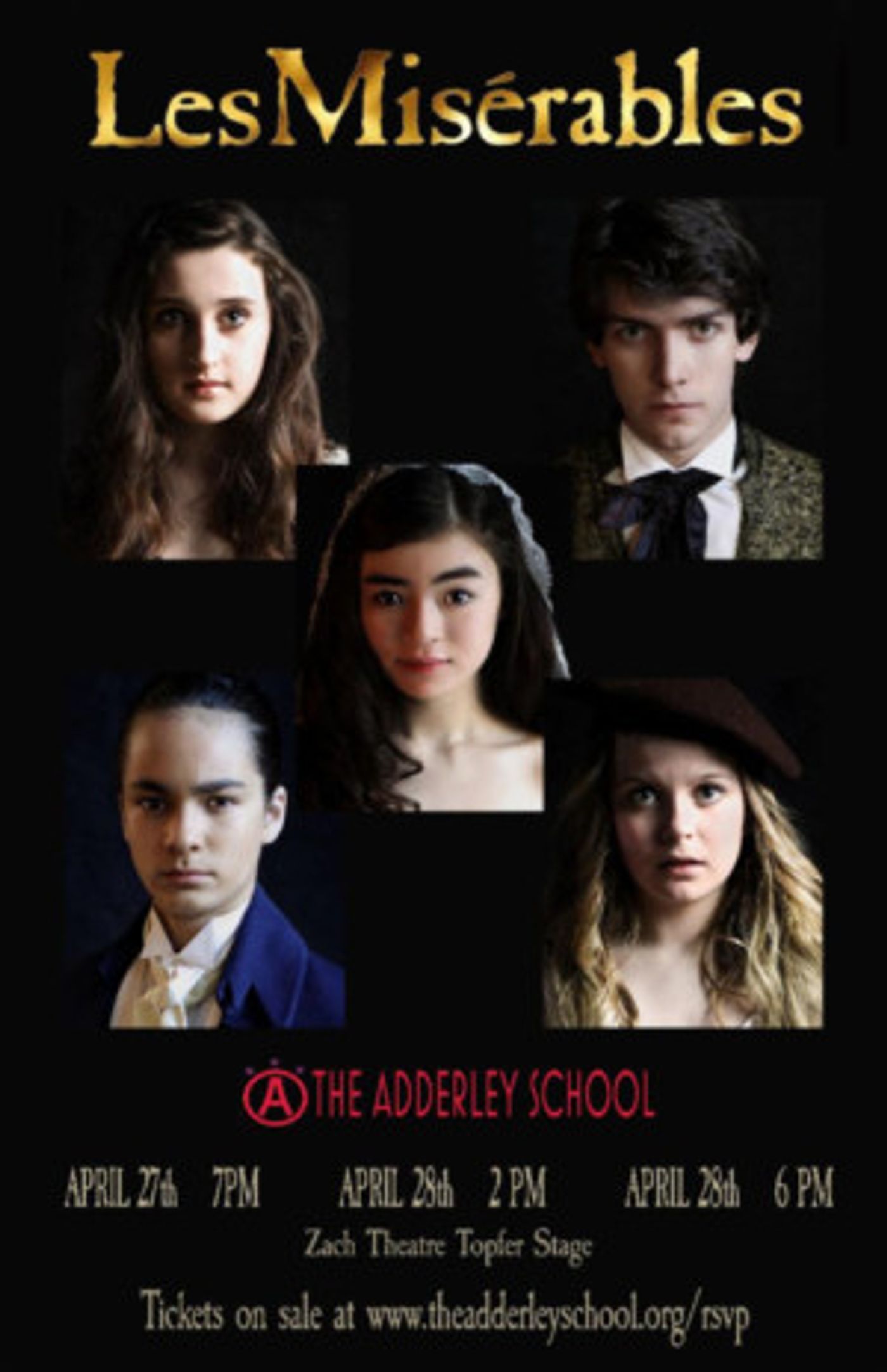 The Adderly School Announces LES MISERABLES At The ZACH Theatre  Image