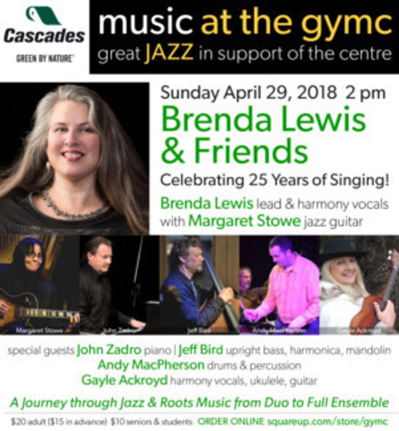 The Music at the Guelph Youth Music Centre (GYMC) Series 
Presents 'Great Jazz In Support of The Centre'  Image