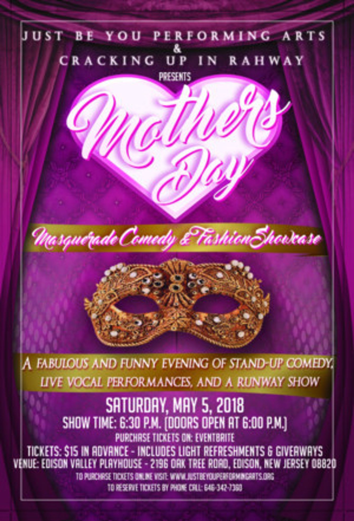 Mother's Day Comedy And Fashion Show Lands In Edison, New Jersey  Image