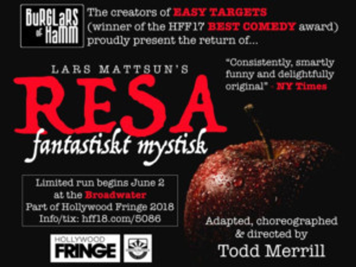 RESA FANTASTISKT MYSTISK To Return To Los Angeles After 15 Years  Image