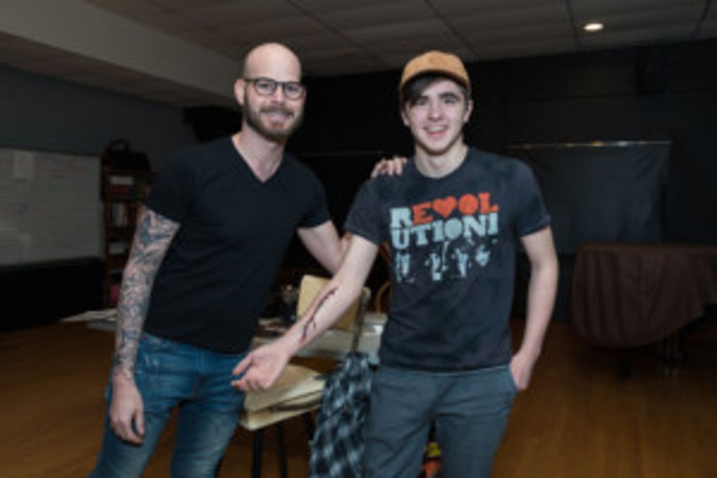 Broadway Hair And Make-up Artist Brian Strumwasser Holds A Master Class At Long Island High School For The Arts  Image