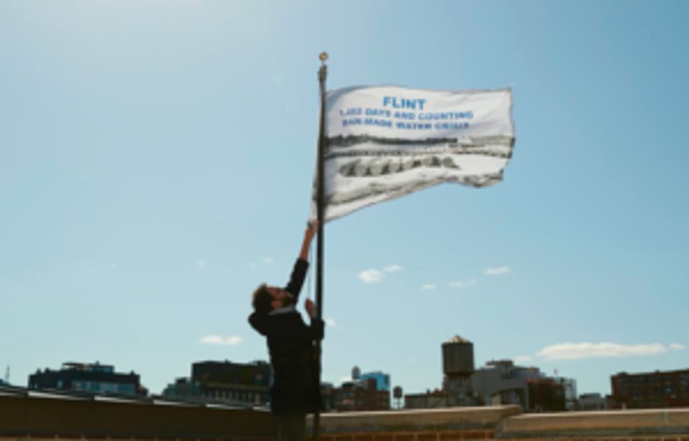 LaToya Ruby Frazier's Flag Speaks For Justice In Flint, Michigan  Image