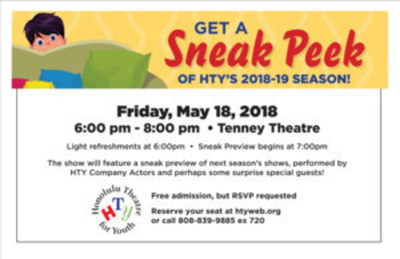 Honolulu Theatre for Youth Offers A Sneak Peek of Its 64th Season  Image