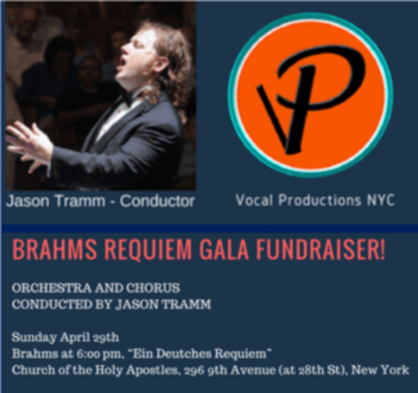 Jason Tramm To Conduct Brahms' Ein Deutsches Requiem, Opus 45, 4/29  Image