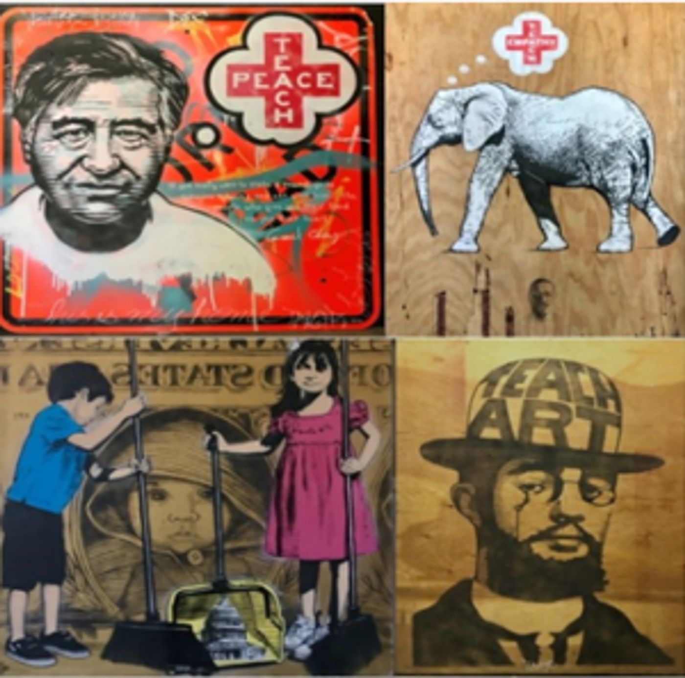 Renowned Street Artist 'Teachr' And Students Teach Peace Through Art  Image