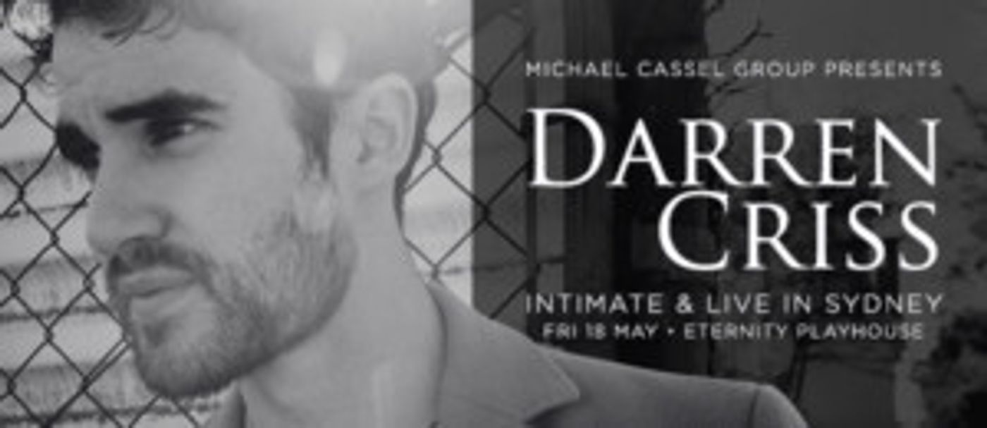 Darren Criss To Perform Intimate & Live In Sydney  Image