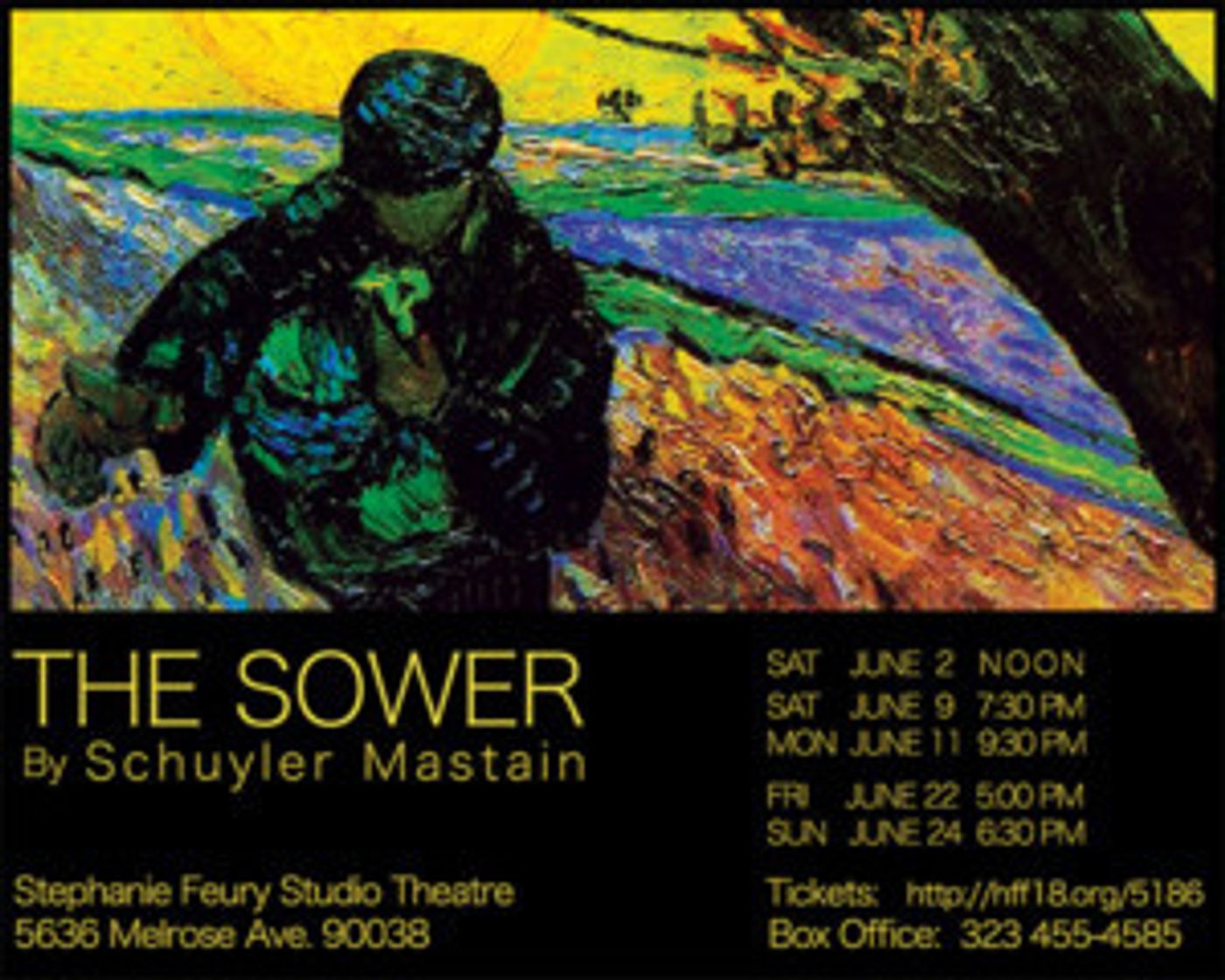 THE SOWER Comes to Stephanie Feury Studio Theatre  Image