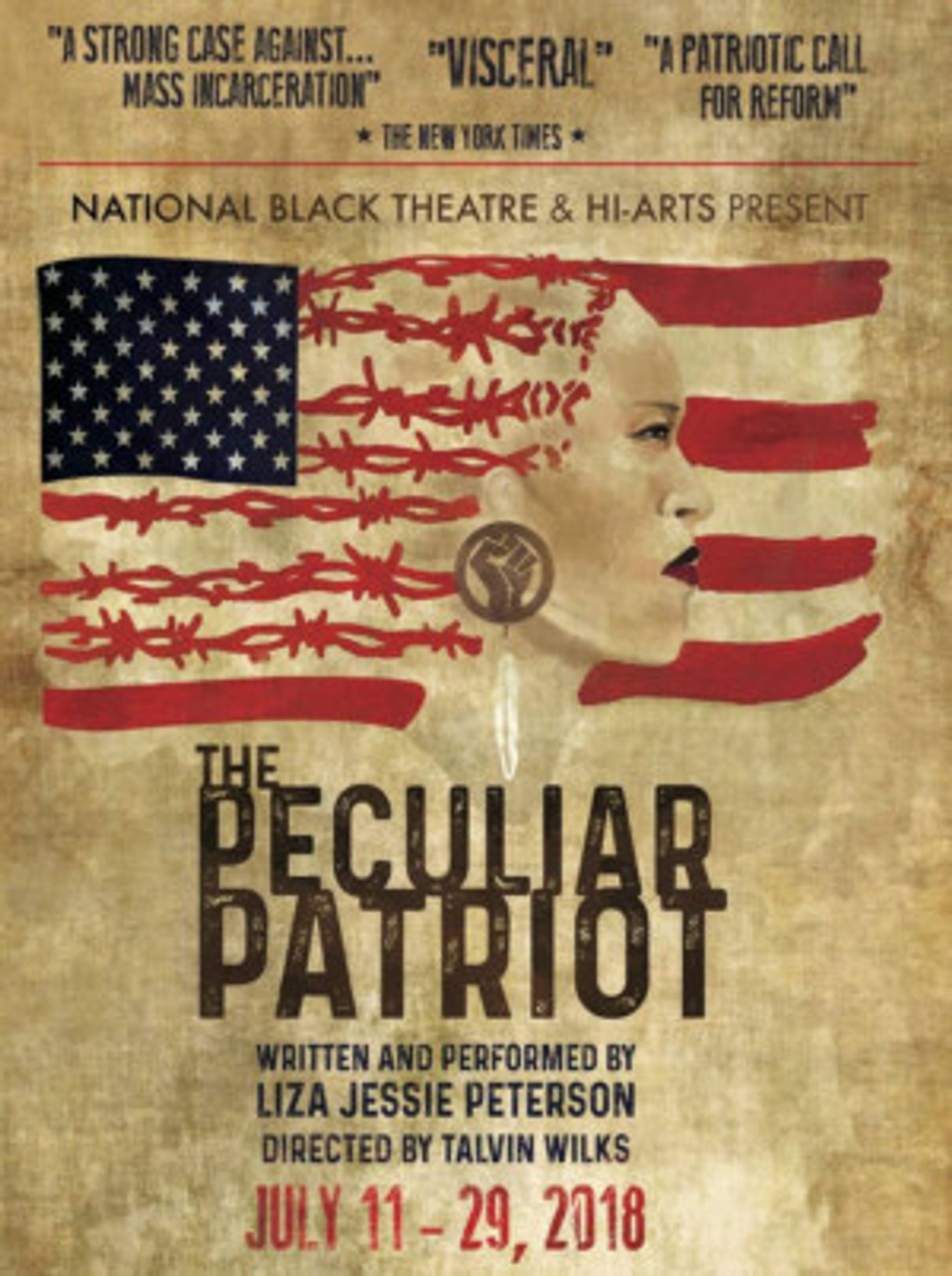 THE PECULIAR PATRIOT Returns To National Black Theatre  Image