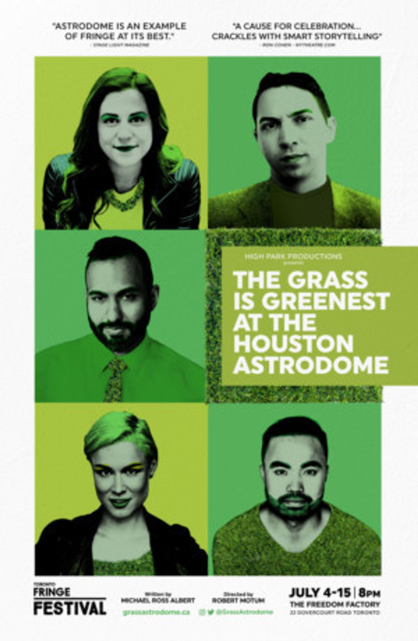 THE GRASS IS GREENEST AT THE HOUSTON ASTRODOME Comes to The Toronto Fringe Festival  Image