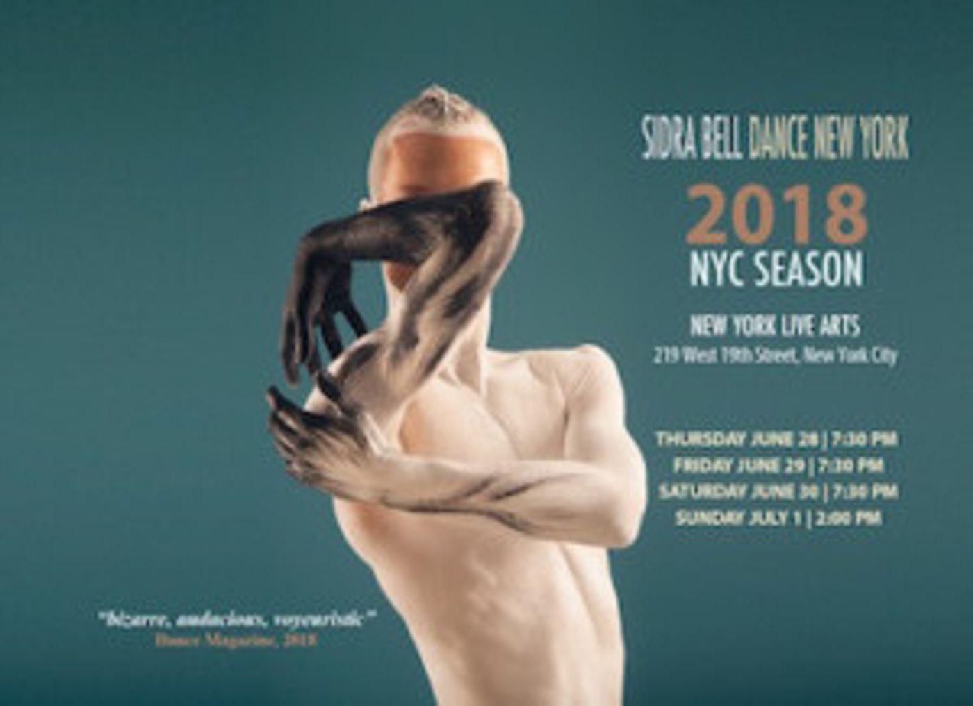 Sidra Bell Dance Announces 2018 NYC Season  Image