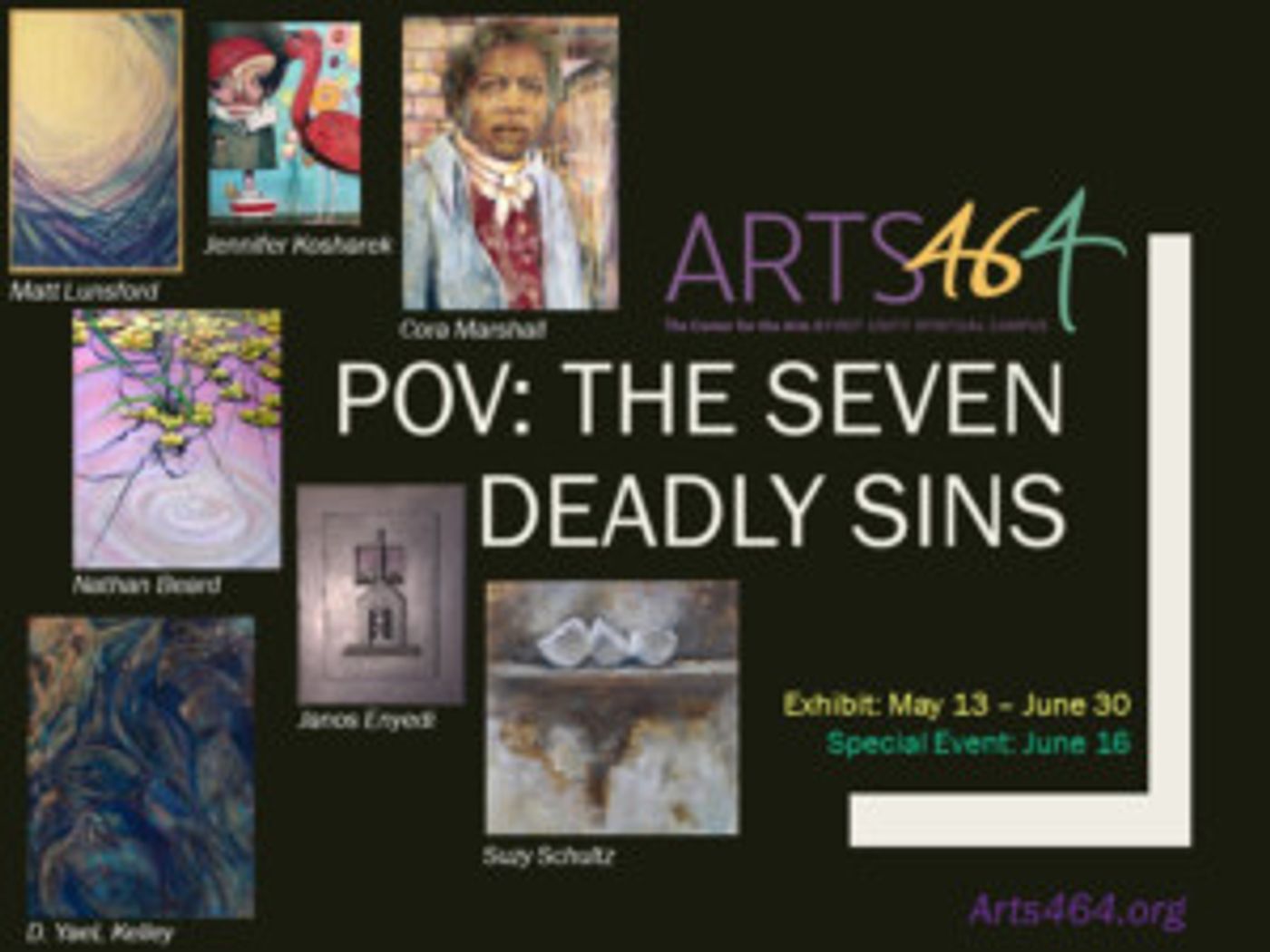 ARTS46/4 Presents POV: The Seven Deadly Sins, a Curated Gallery Exhibit and Ekphrastic Event  Image