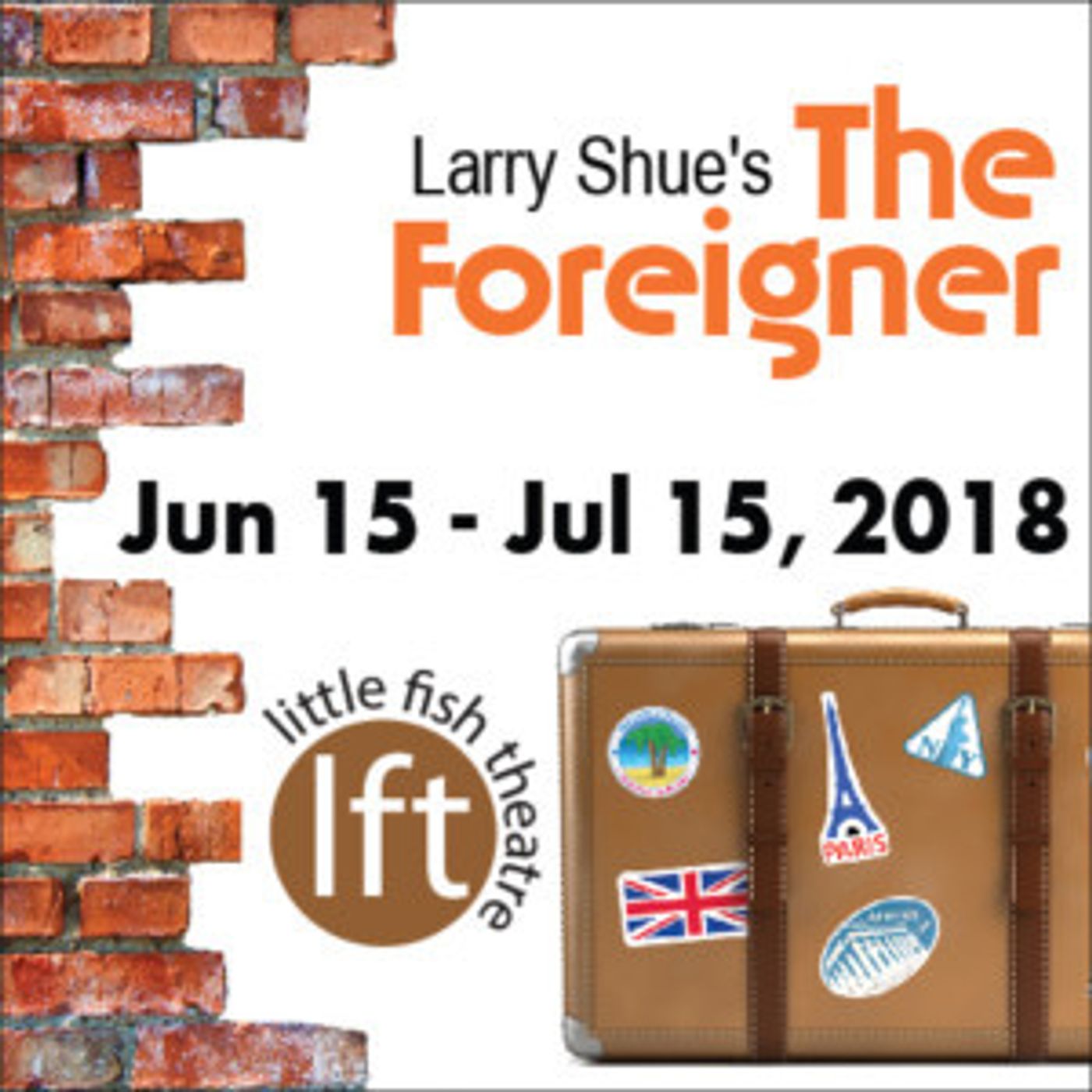 Devilishly Clever Comedy THE FOREIGNER Opens June 15 At Little Fish Theatre  Image