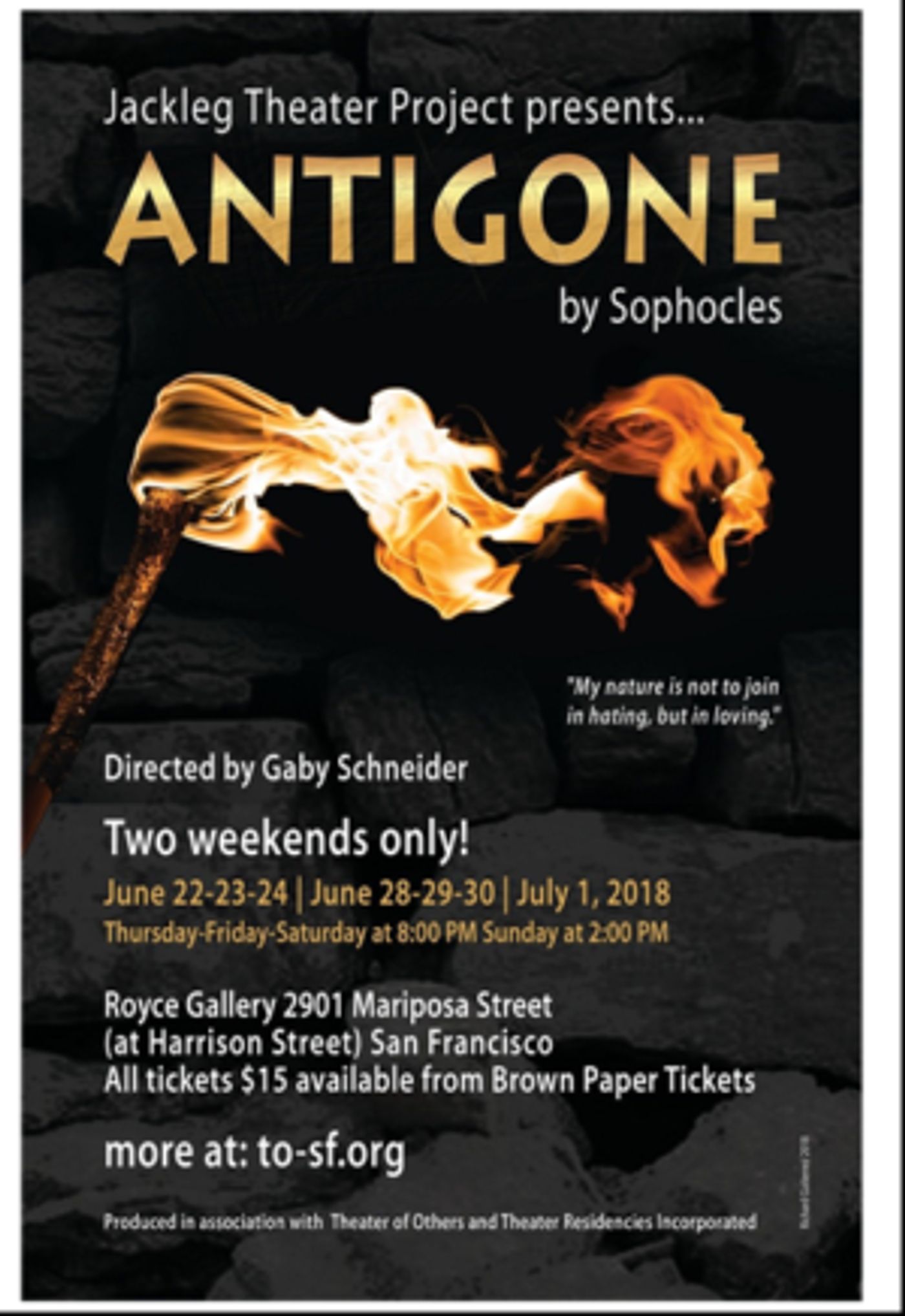Jackleg Theater Project To Stage Sophocles' ANTIGONE  Image