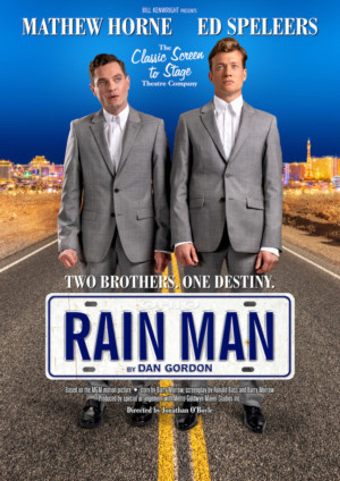 Mathew Horne and Ed Speleers to Star in RAIN MAN By Dan Gordon  Image