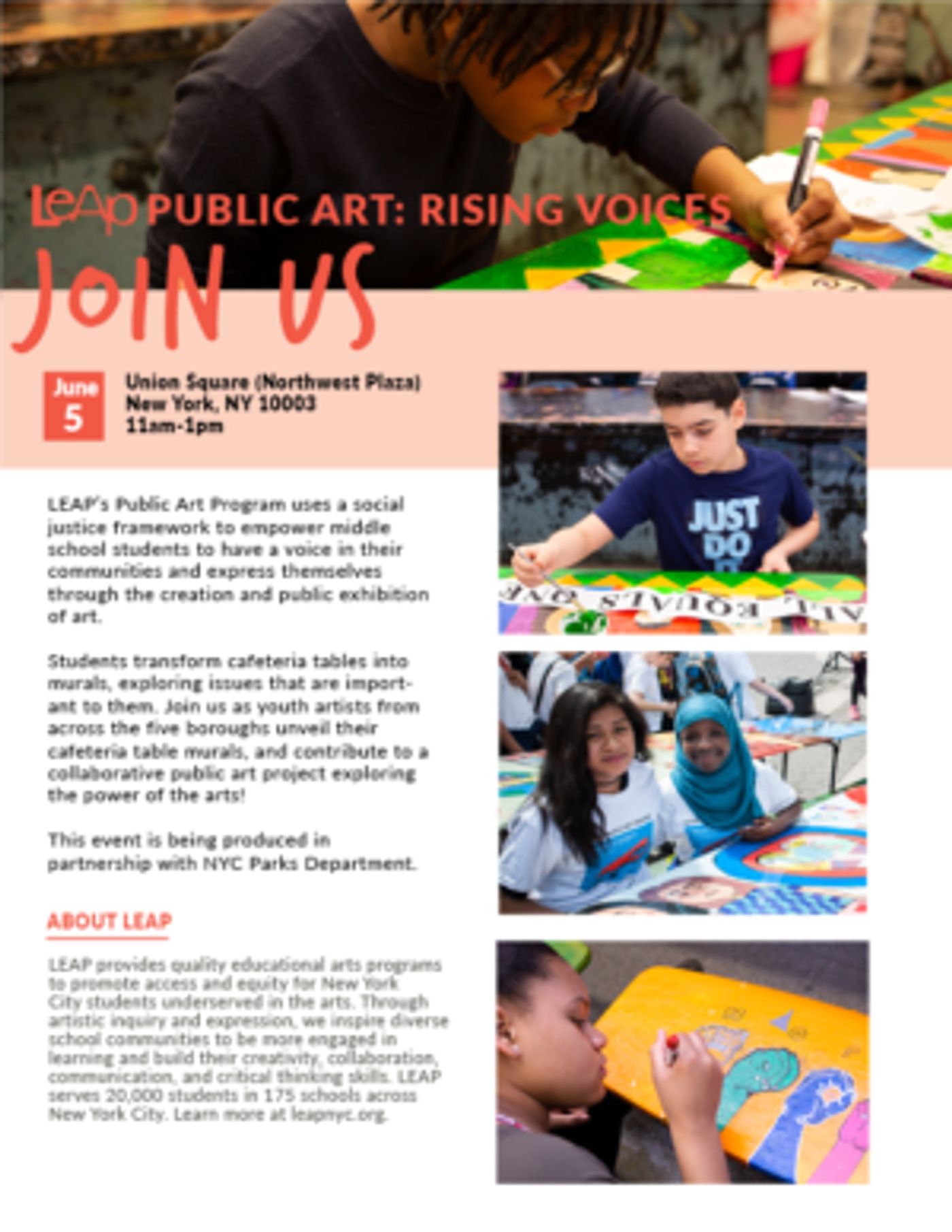 NYC Artists Join LEAP's 'Rising Voices' Public Art Exhibition  Image