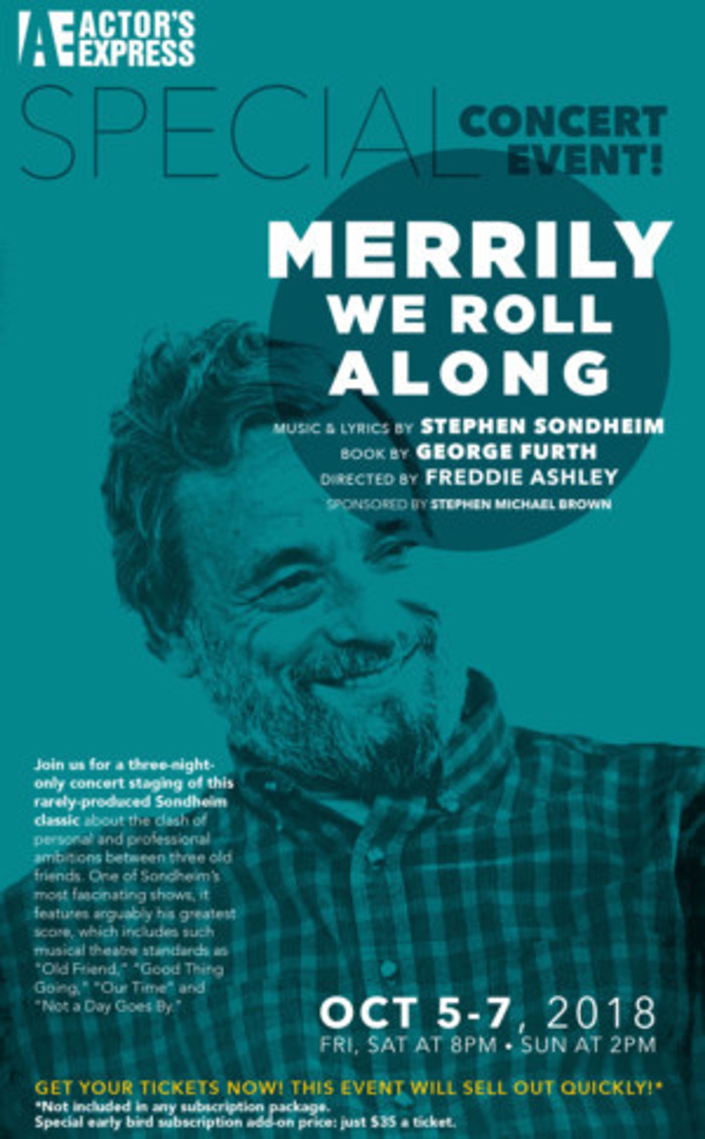 Actor's Express Announces A Special Concert Event of MERRILY WE ROLL ALONG  Image