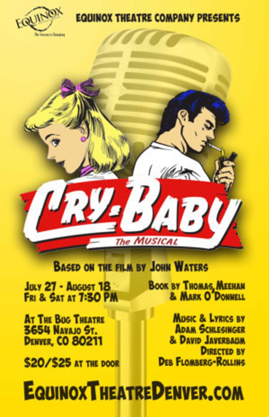 Equinox Theatre Company Presents The Regional Premiere Of CRY-BABY: The Musical Image