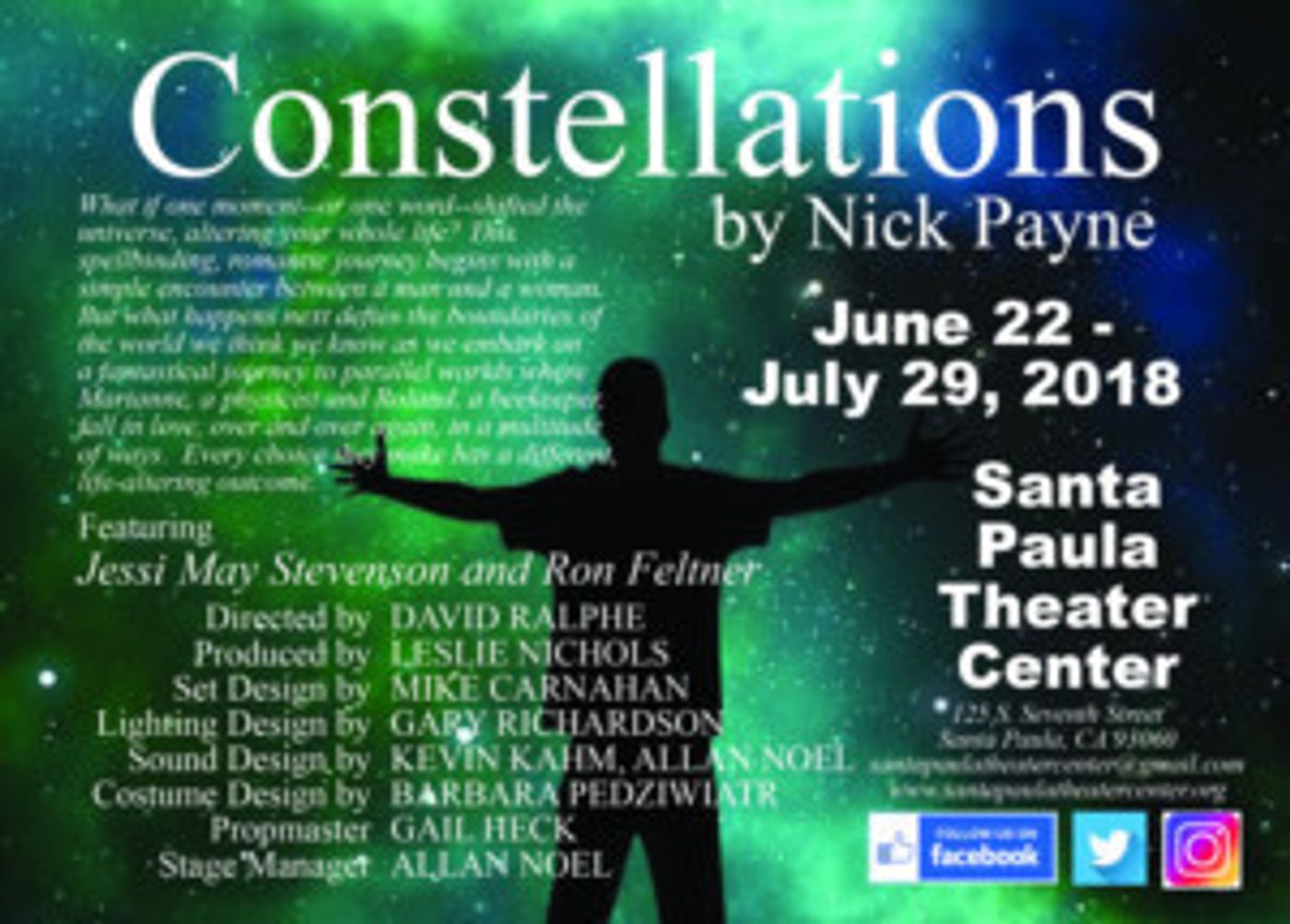 CONSTELLATIONS Opens At Santa Paula Theater Center  Image