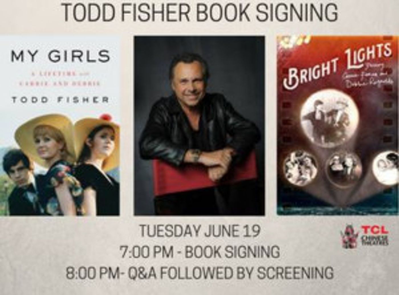 Todd Fisher to Hold Signing of 'My Girls' Memoir About Sister Carrie Fisher and Mother Debbie Reynolds  Image