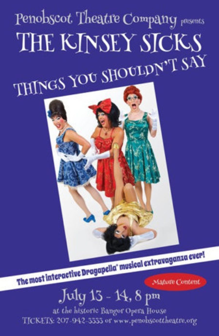 Musical And Comedy Group, The Kinsey Sicks, To Perform At Penobscot Theatre Company Image