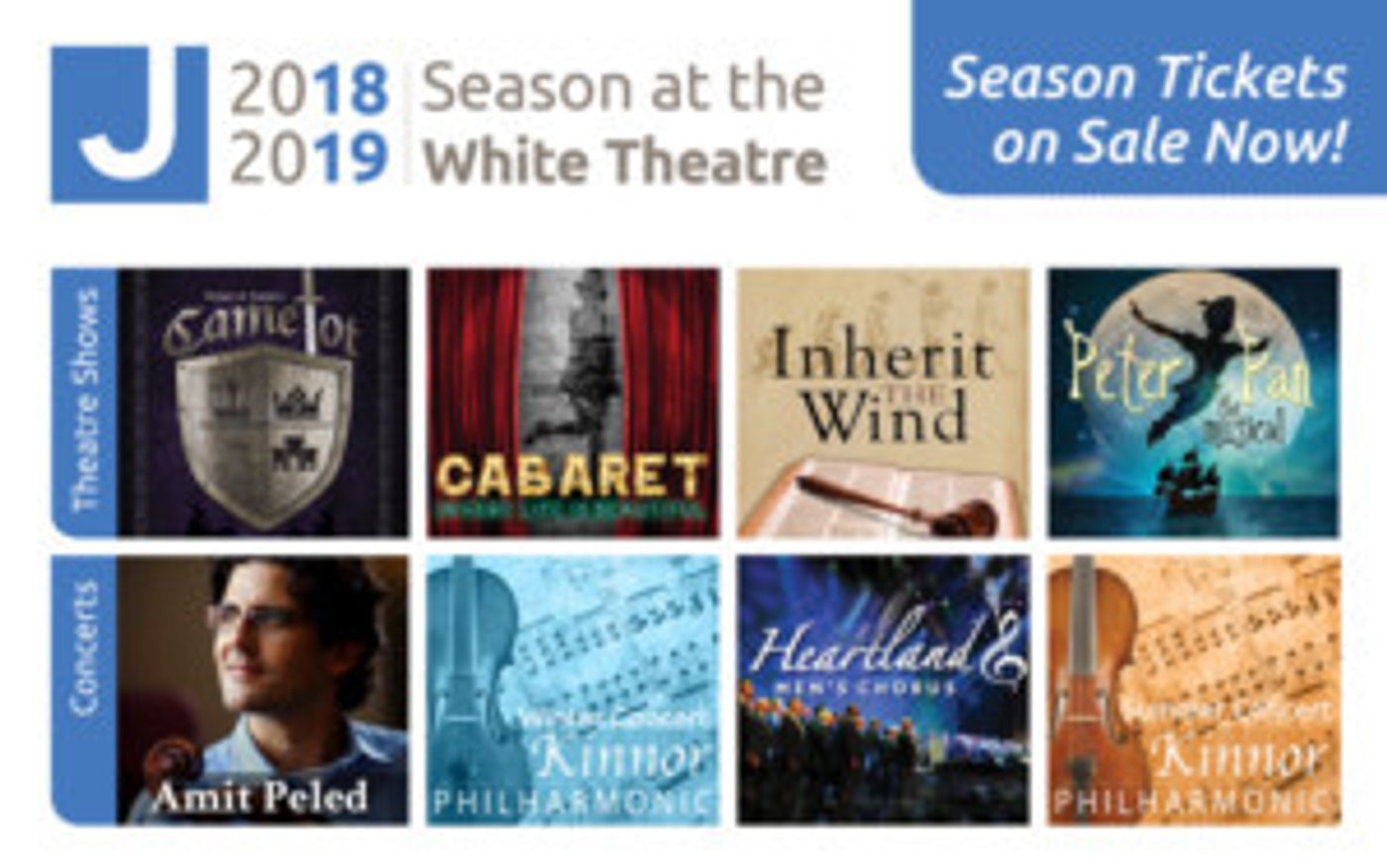Jewish Community Center Announces 2018-19 Season  Image