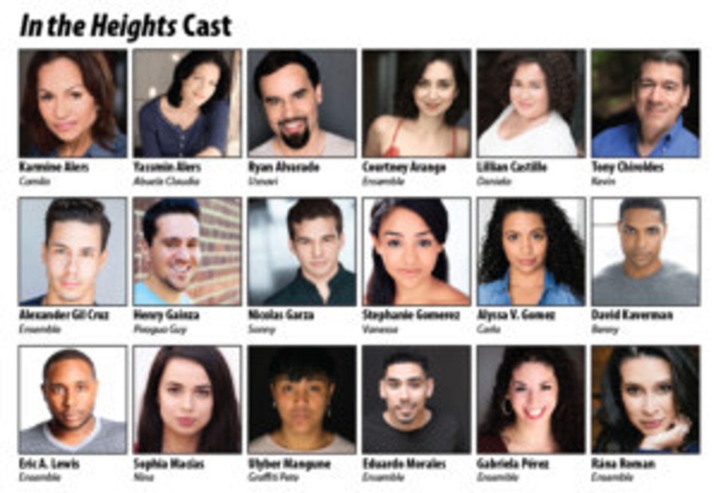 Complete Cast Announced For IN THE HEIGHTS At Milwaukee Rep  Image