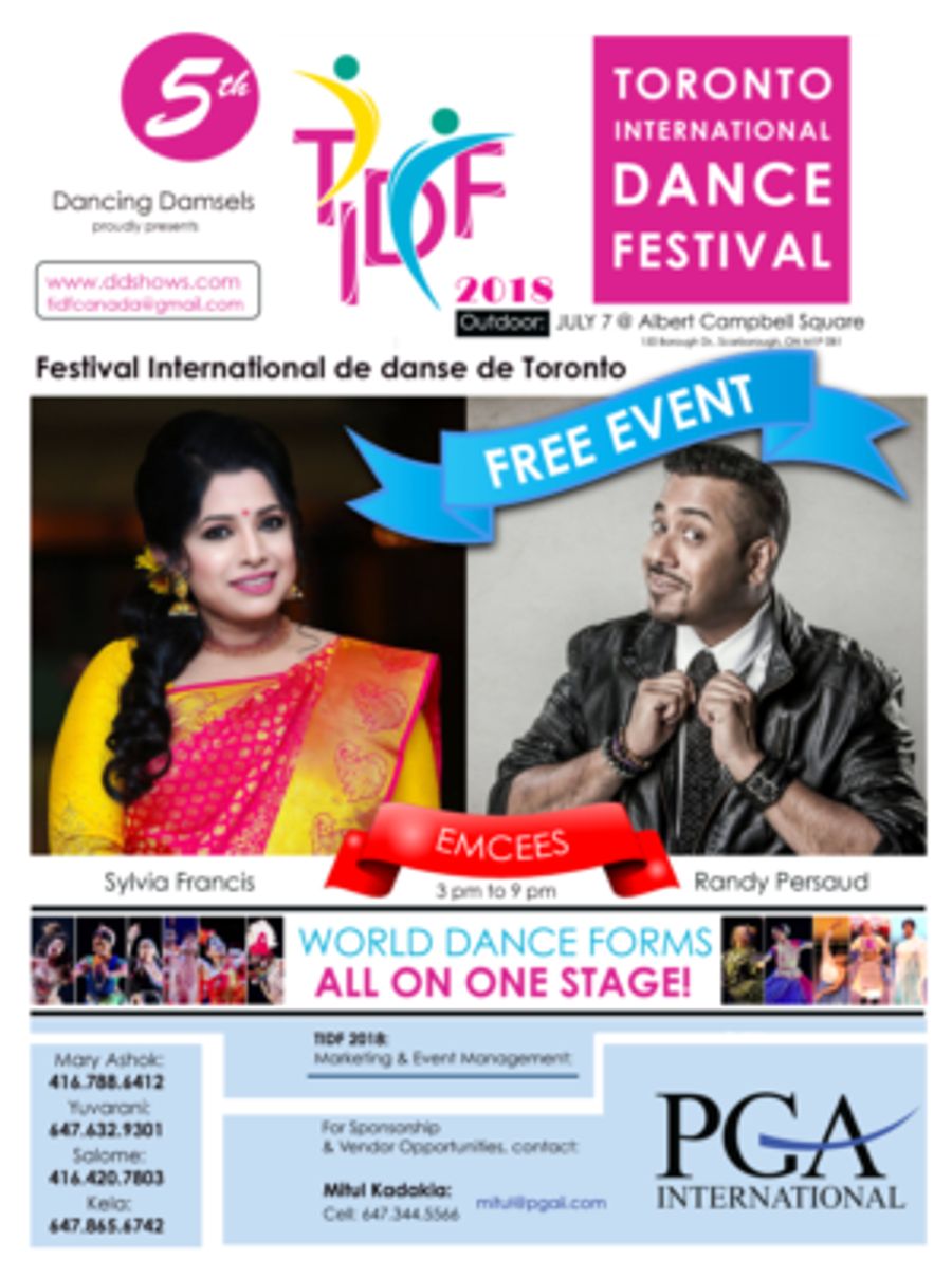 5th Annual Toronto International Dance Festival 2018 Announced Image