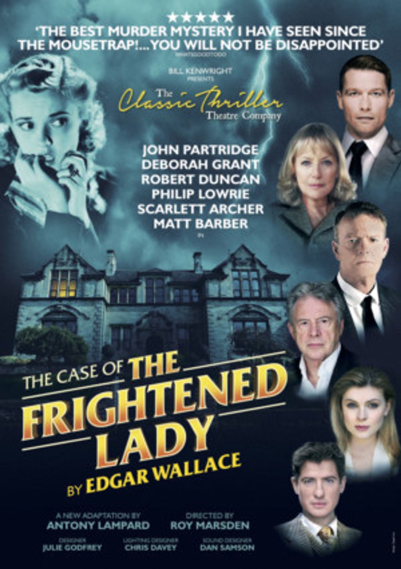 John Partridge Leads New Cast Of Edgar Wallace's THE CASE OF THE FRIGHTENED LADY  Image