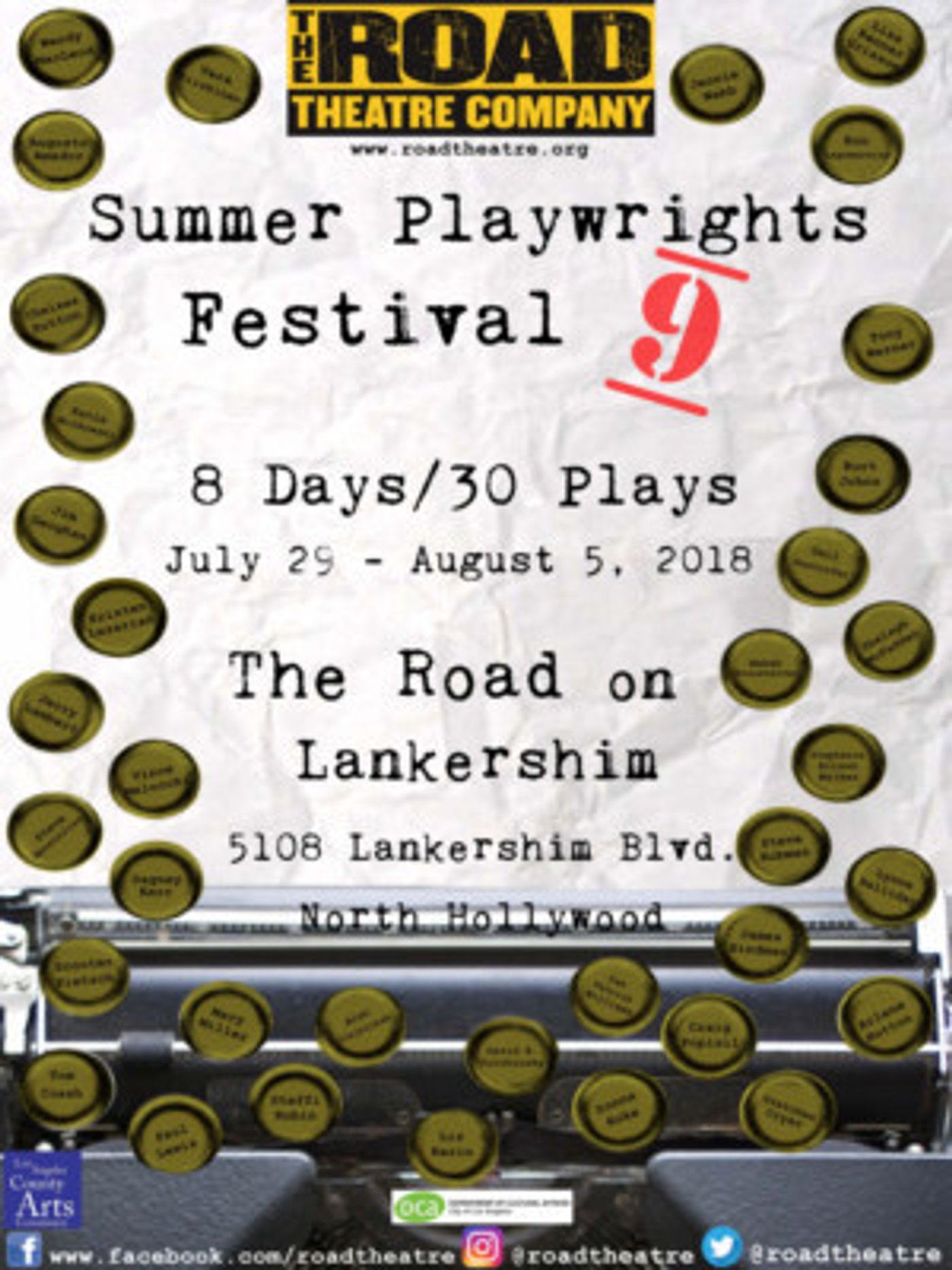 Road Theatre Company Presents Its 9th Annual Summer Playwrights Festival  Image