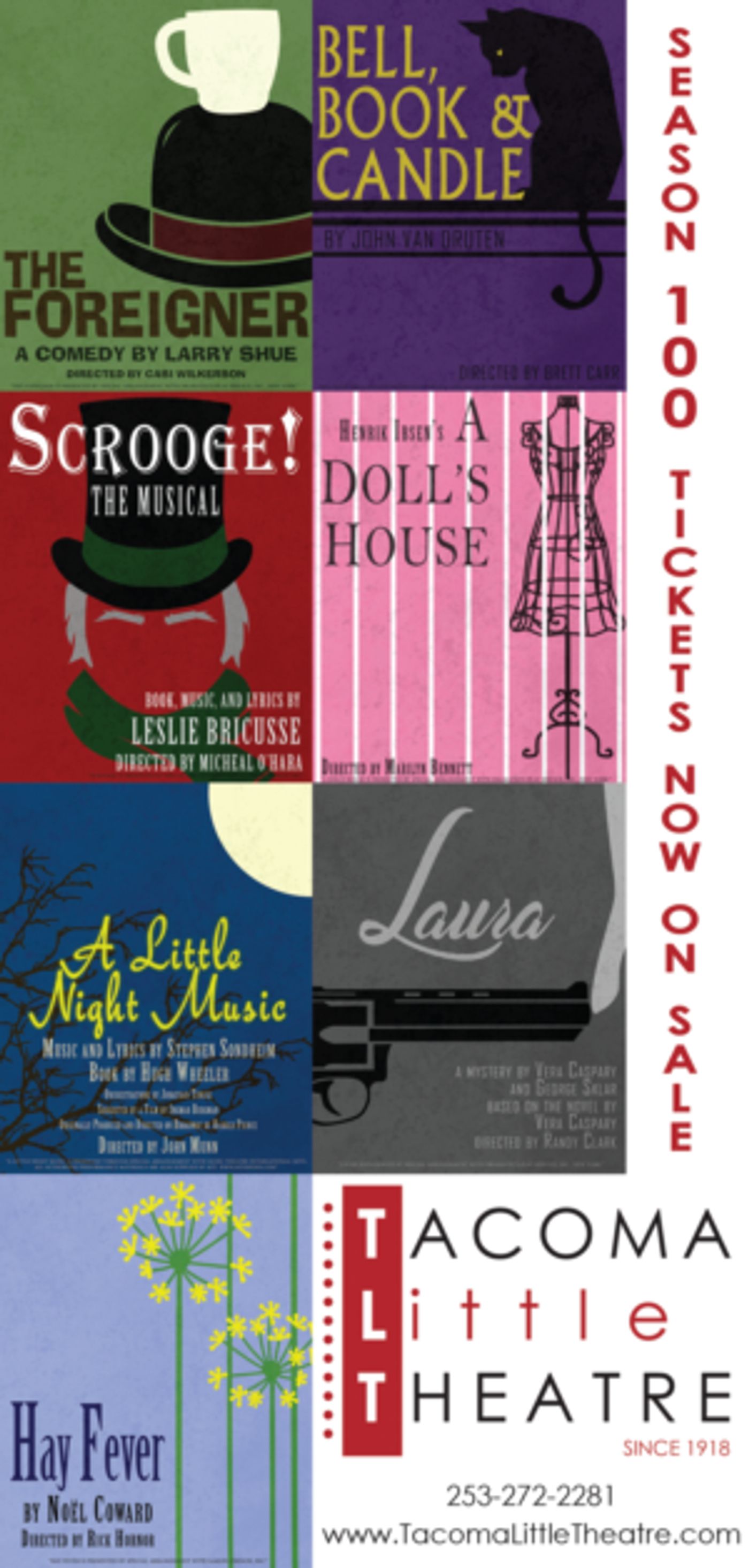 Tacoma Little Theatre Announces 100TH SEASON Beginning This September  Image