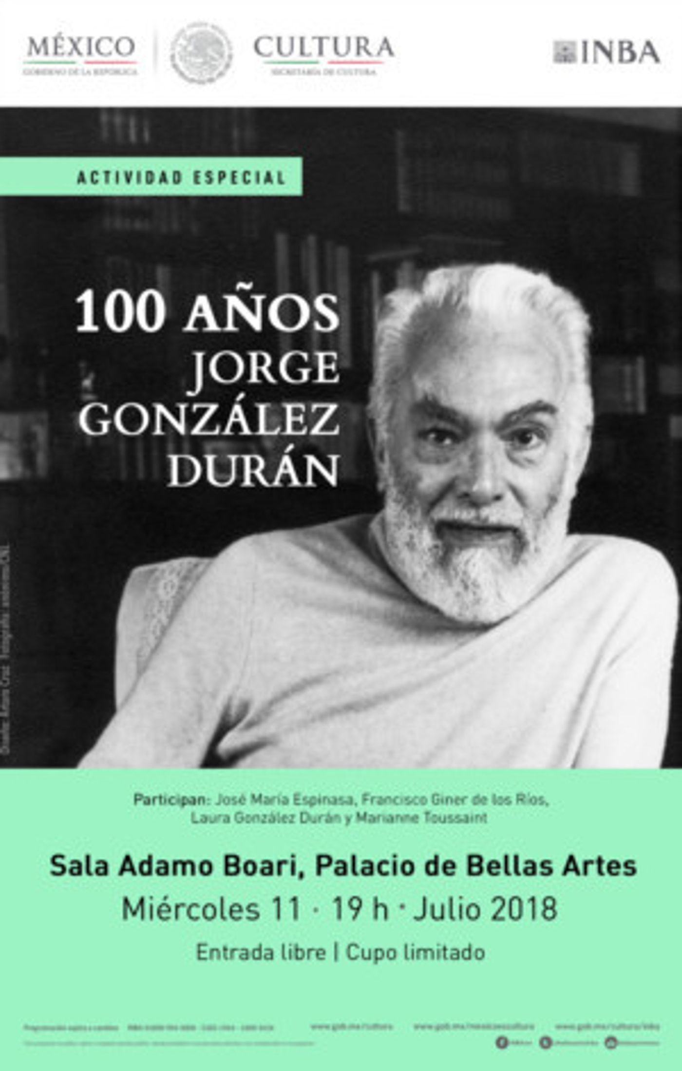 Recordarán Al Escritor Jorge González Durán En El Centenario De Su Natalicio  Image