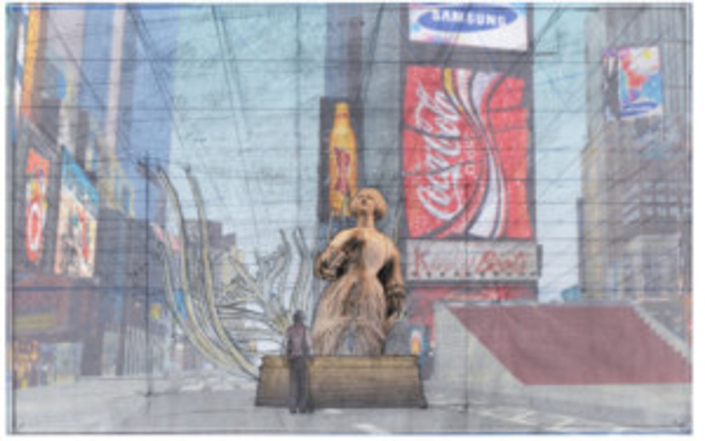 Artist Mel Chin's Animatronic Sculpture Officially Unveiled Today In Times Square  Image