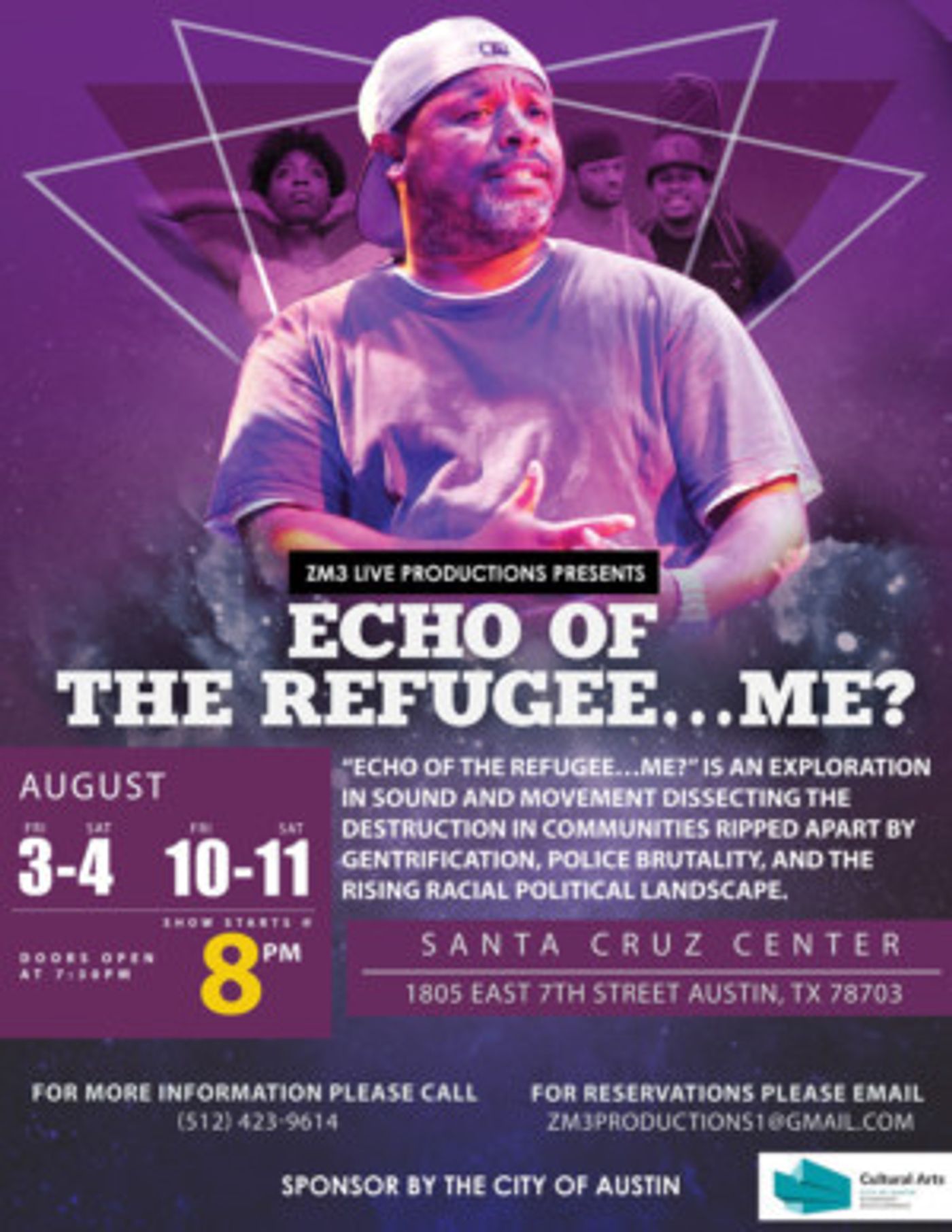 ZM3LiveProductions Presents ECHO OF A REFUGEE…ME?  Image