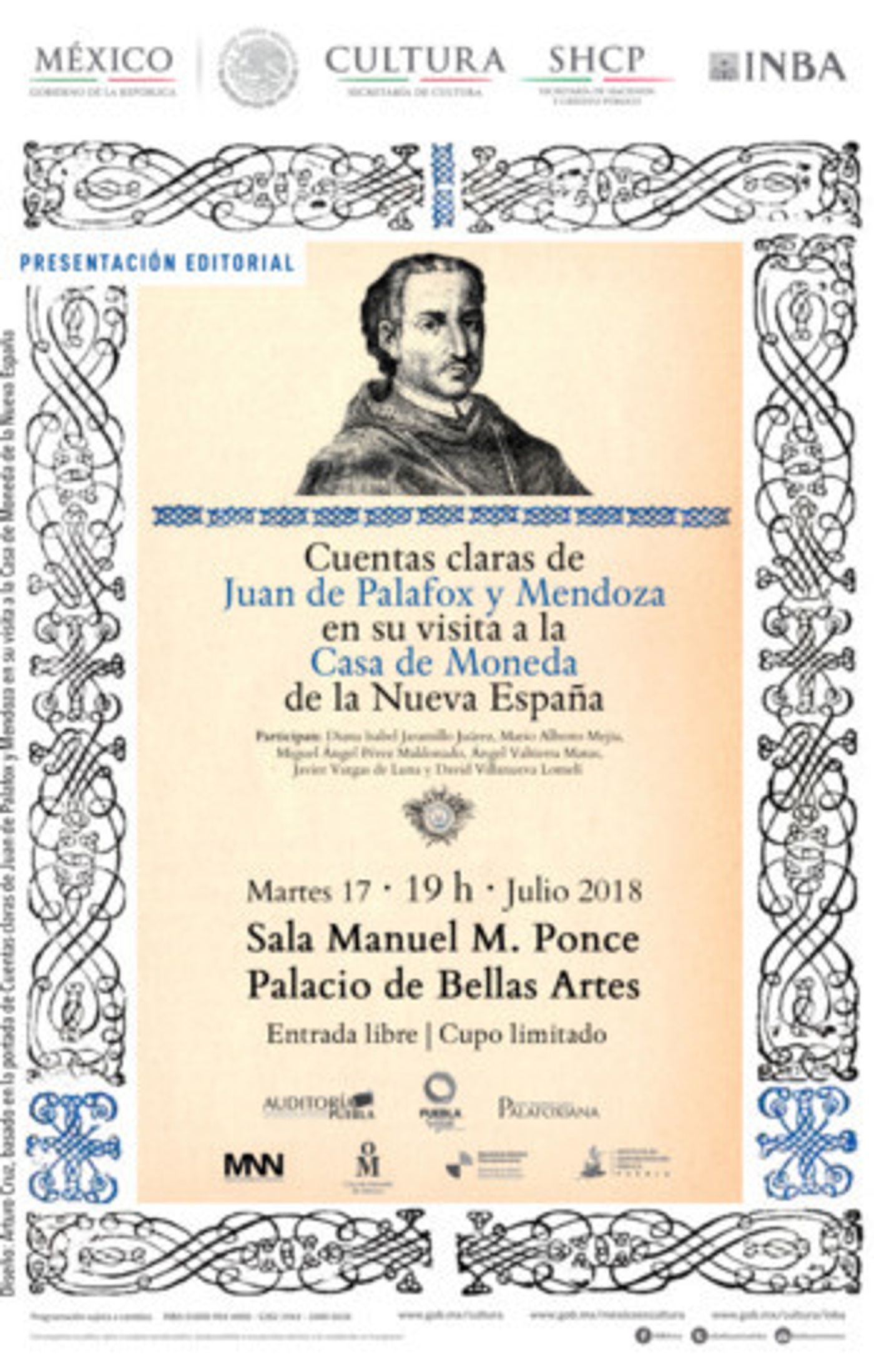 Presentarán Libro Que Devela La Faceta De Juan De Palafox Y Mendoza En La Administración Colonial  Image