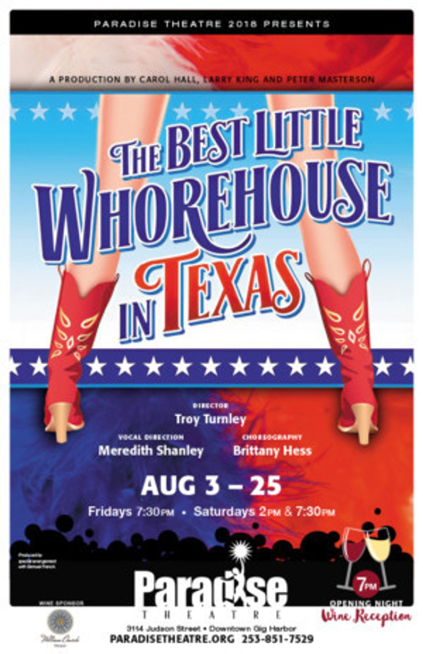 THE BEST LITTLE WHOREHOUSE IN TEXAS Comes to Paradise Theatre  Image