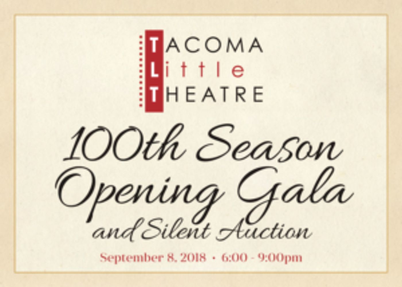 Tacoma Little Theatre Presents 100th Season Gala And Silent Auction  Image